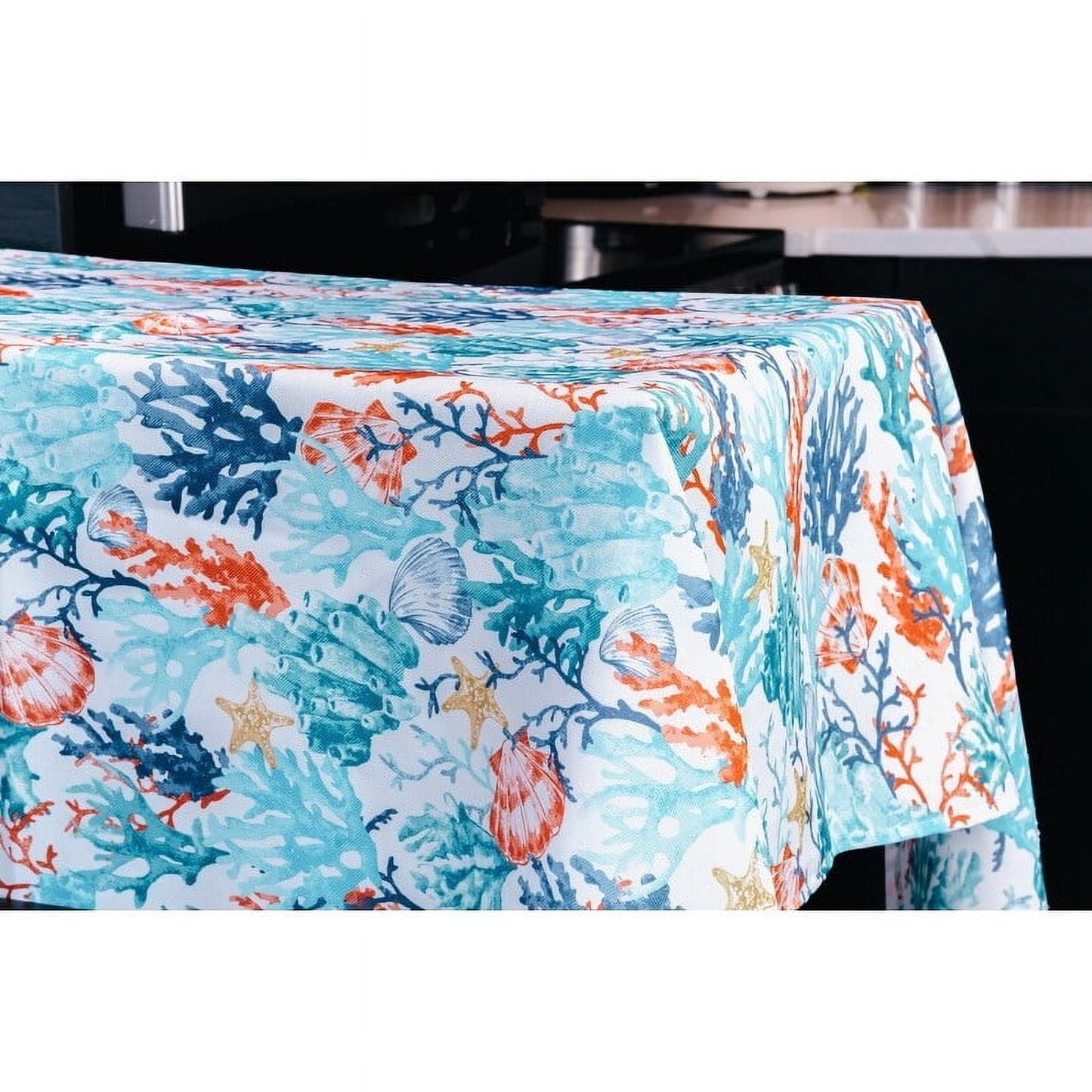 Lintex Linens Coralee Indoor Outdoor 100 Polyester Tablecloth 60"x84" Rectangle