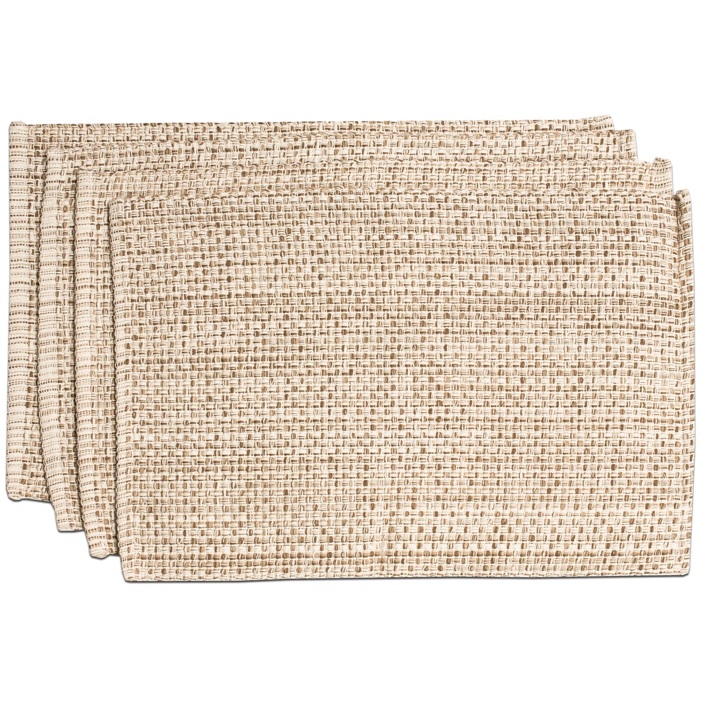 Lintex Trends Collection Mantel Individual Tejido en Dos Tonos 100% AlgodÃ³n 10" x 19" Paquete de 4