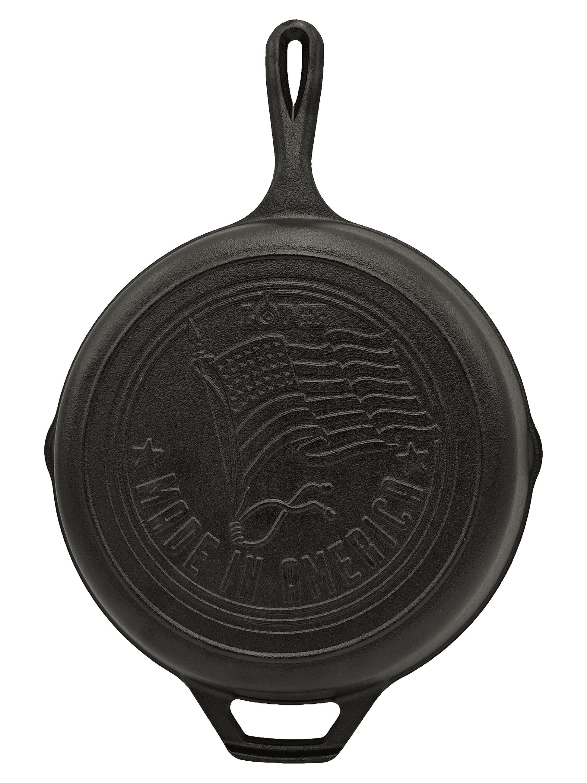 Lodge SartÃ©n de Hierro Fundido Precurado de 10.25" con Bandera Estadounidense