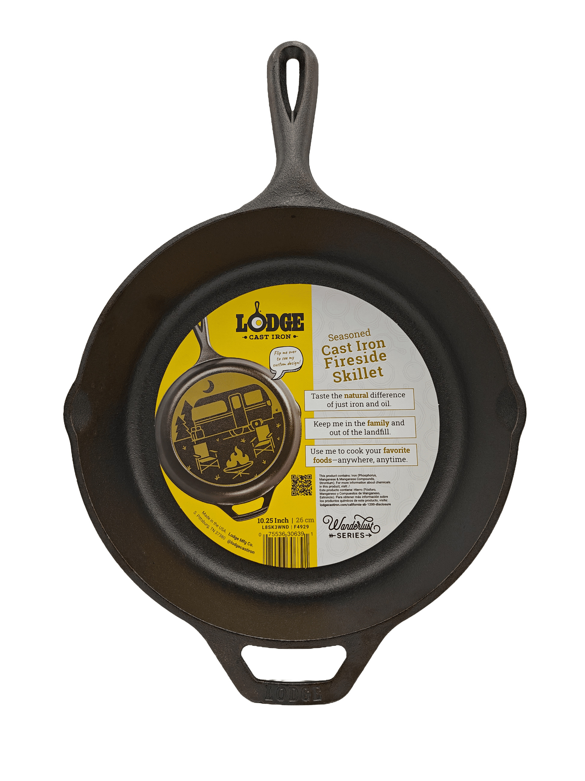 Lodge Cast Iron Wanderlust Series Seasoned 10.25" Skillet