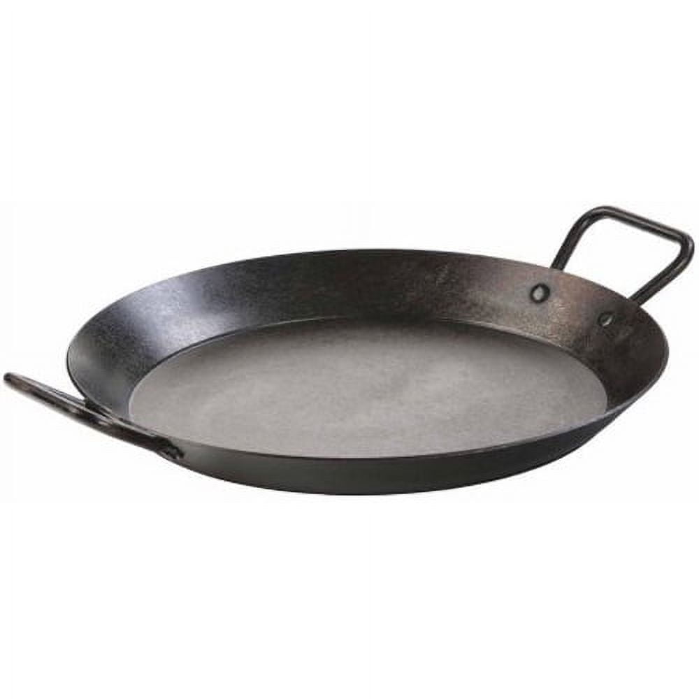 Lodge Cast Iron 15" Carbon Steel Skillet, CRS15, with double loop handles