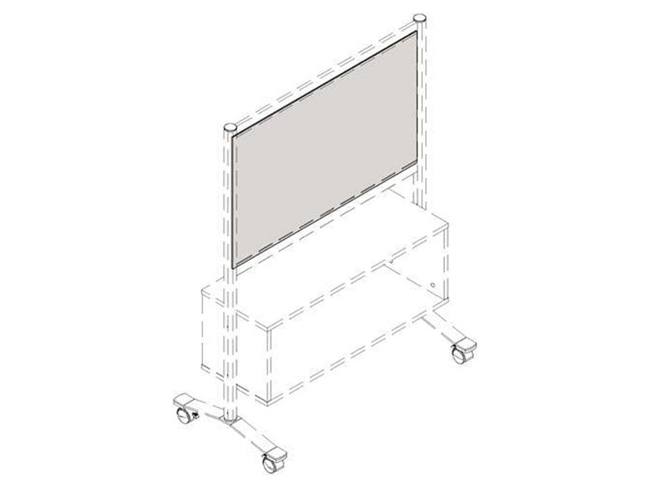 Lorell, Adaptable Panel Dividers, 1 Each, Frosted