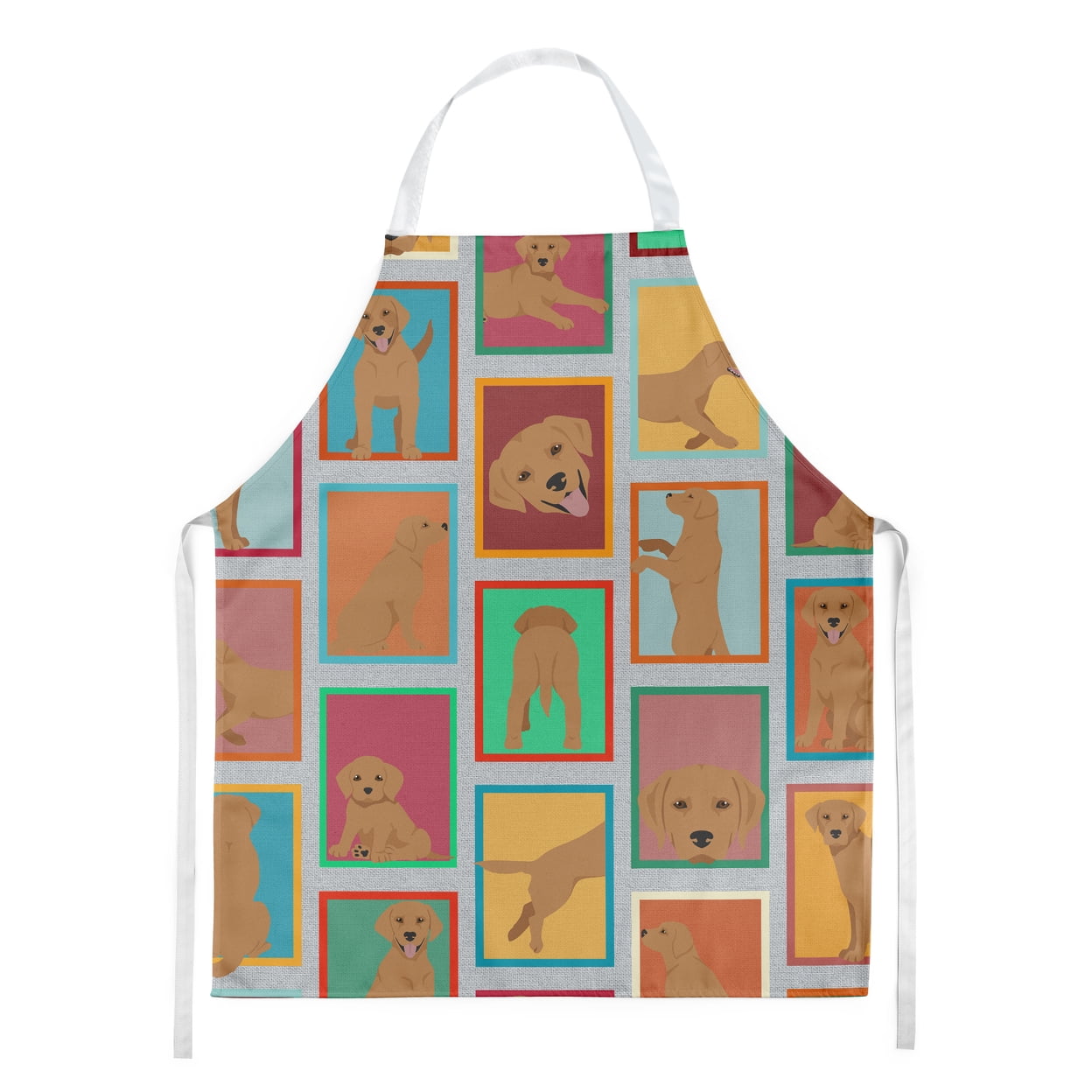 Lots of Red Fox Labrador Retriever Apron 27 in x 30 in