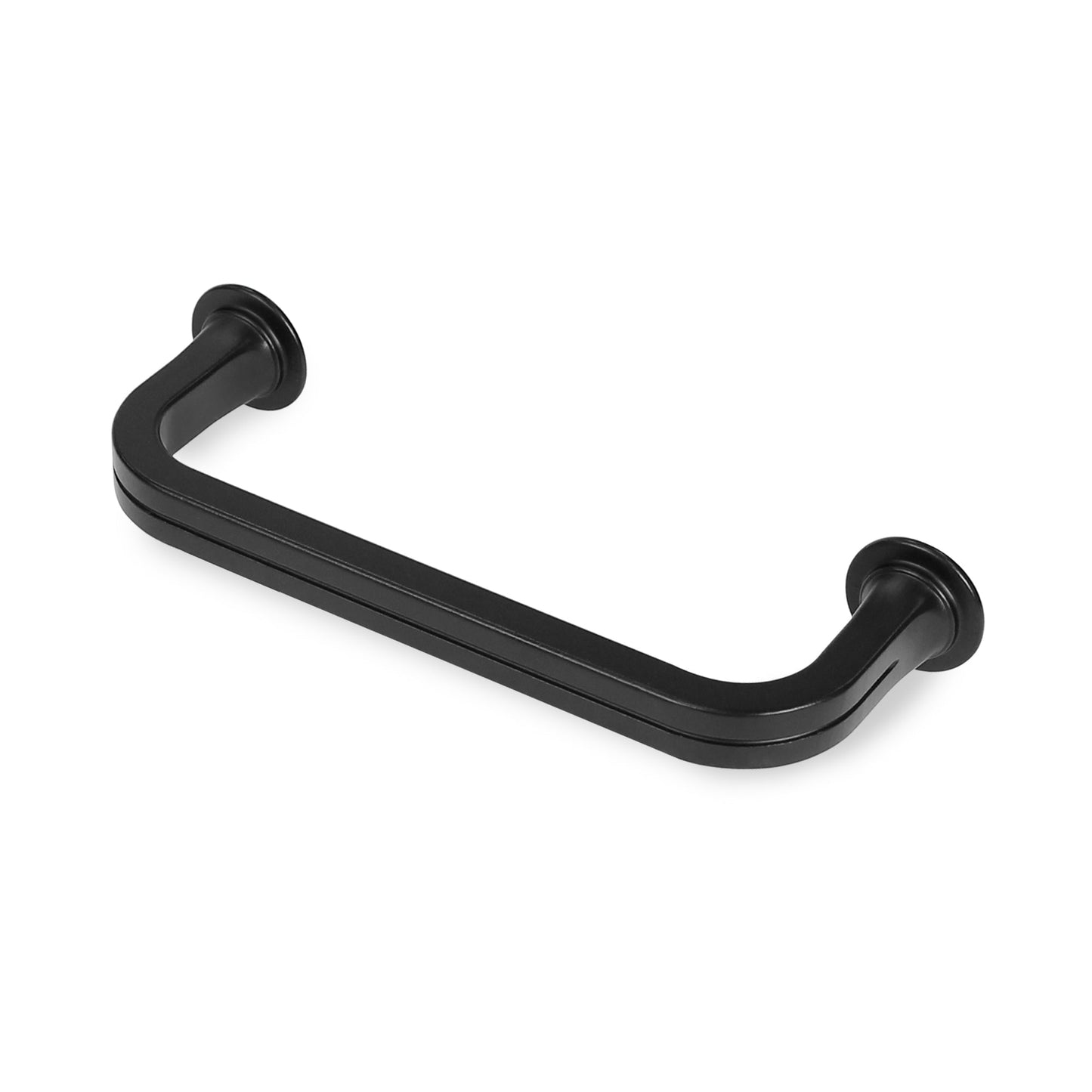 Lumi Home Furnishings Drawer Pull Classic 3.75" Matte Black 8-Pack