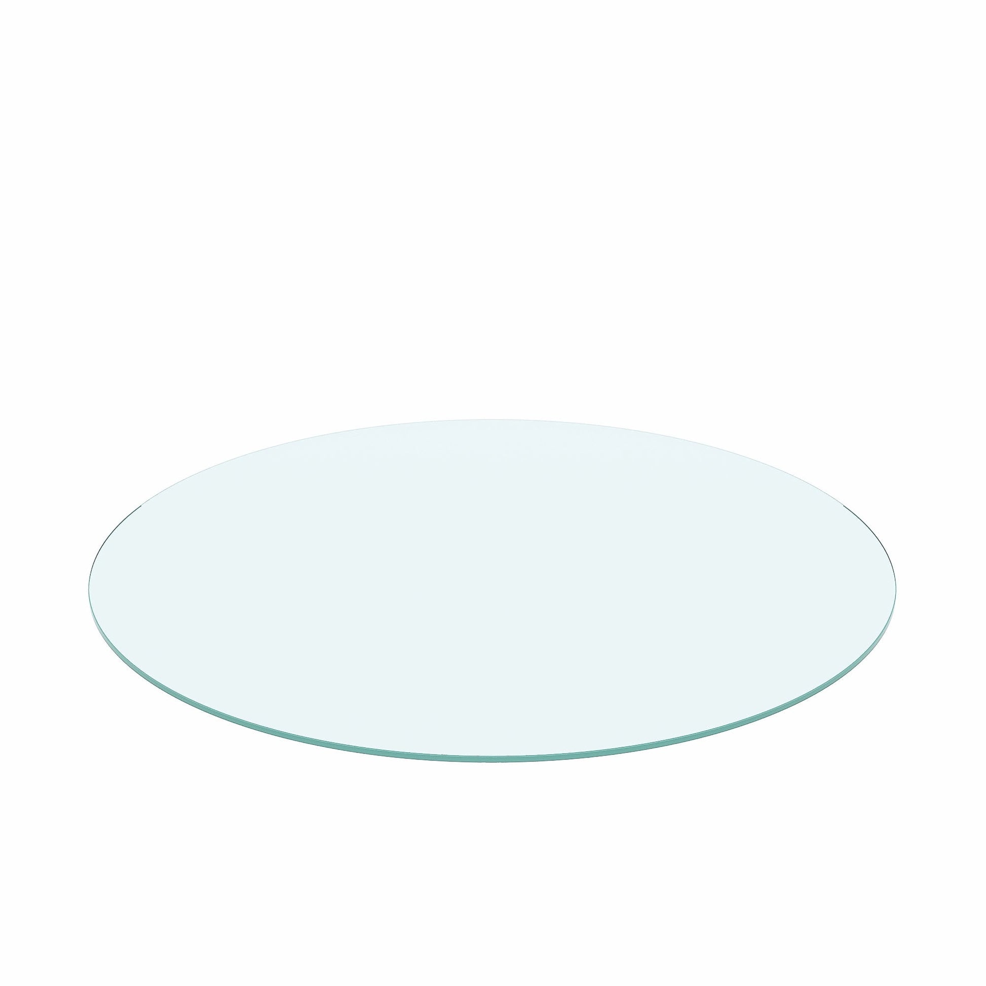 MAYEERTY 30in Round Clear Tempered Glass Table Top, 0.24in Thick Flat Polished Edge Replacement Glass Cover, for Dining Coffee Patio Bistro Hotel Lobby Office Conference Table