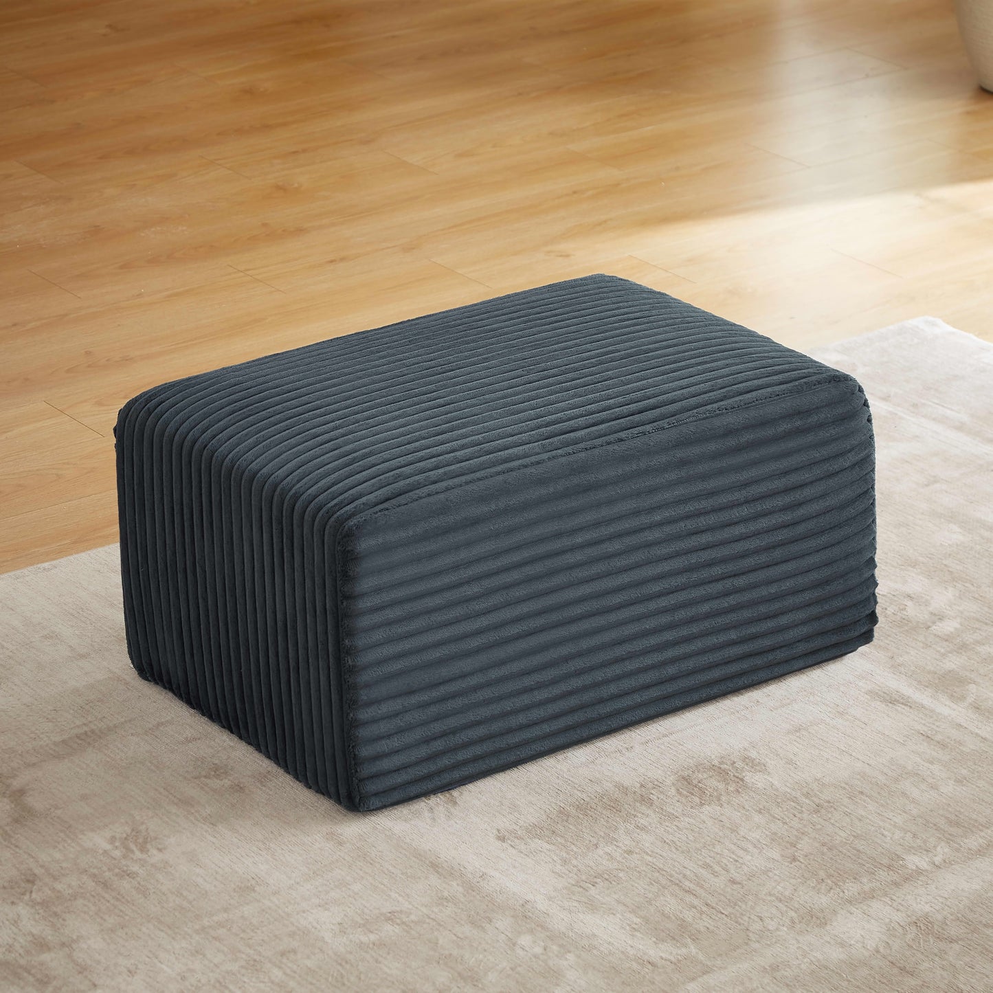 MAYEERTY Boneless Ottoman, 35Ã—24" Footrest for Cloud Sectional Sofa, Living Room & Apartment, Dark Gray