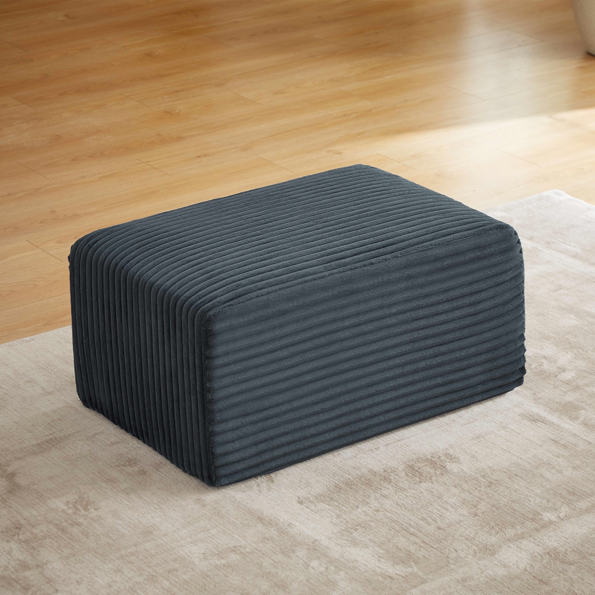 MAYEERTY Boneless Ottoman, 35Ã—24" Footrest for Cloud Sectional Sofa, Living Room & Apartment, Dark Gray