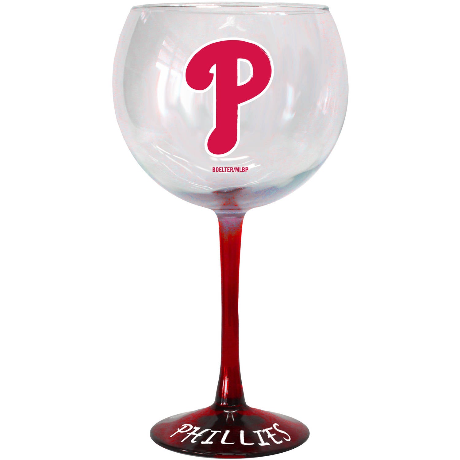 MLB Philadelphia Phillies Copa de Vino con Globos Hecha a Mano de la