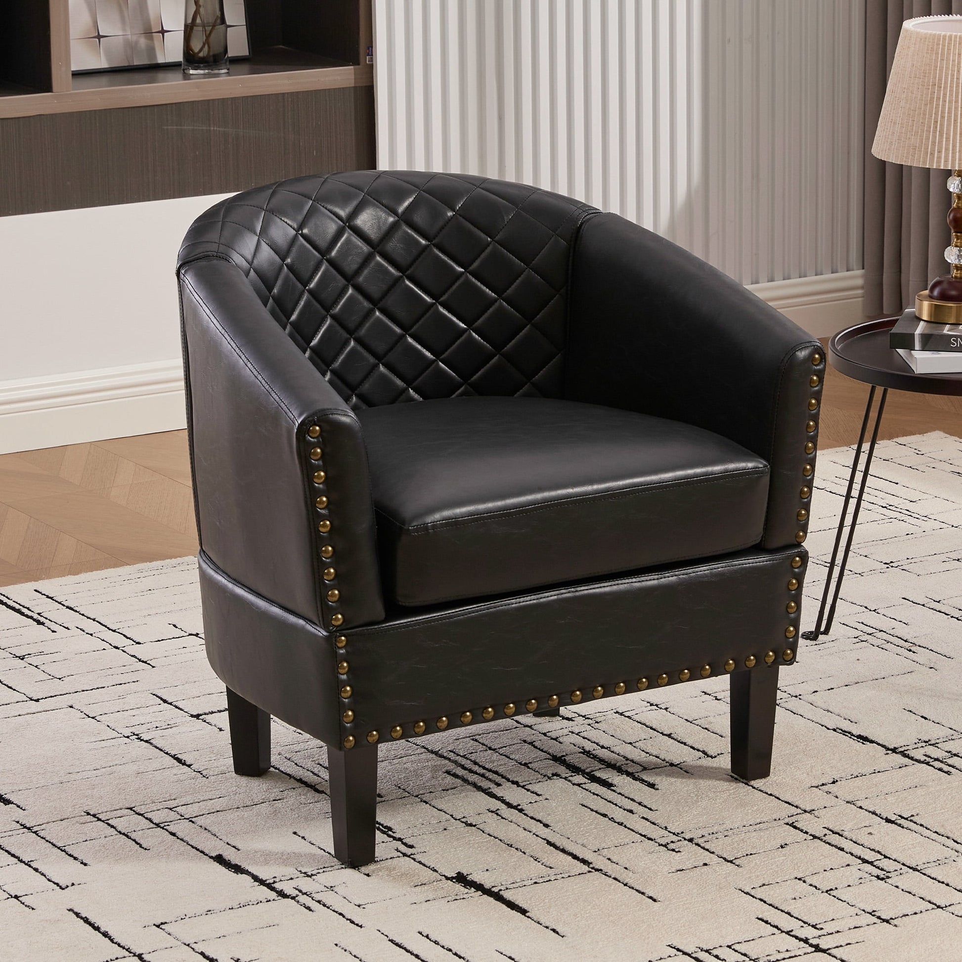 MOONMISS Barrel Accent Chair Club Armchairs Comfy chairs for Living Room, Bedroom,Coffee