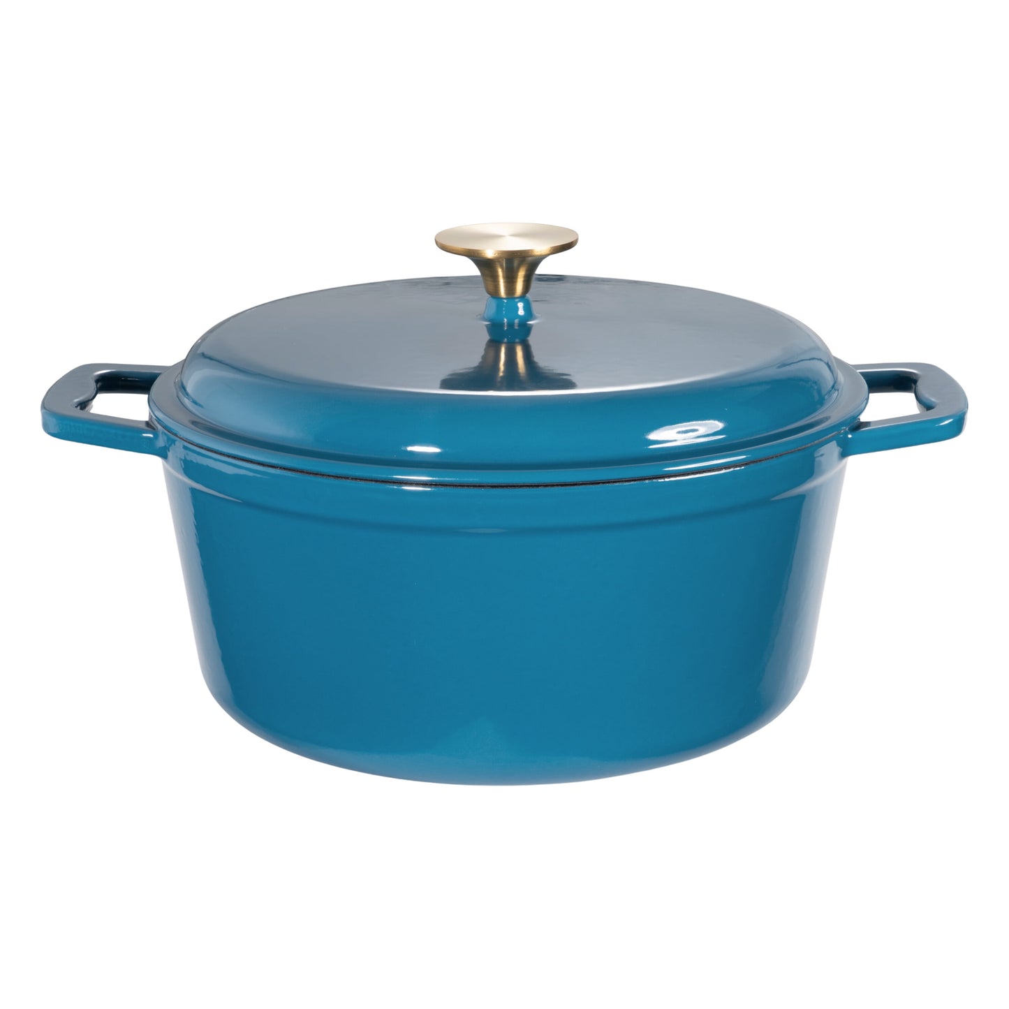 Mainstays 4.75 Quart Enameled Cast Iron Dutch Oven, Corsair Blue