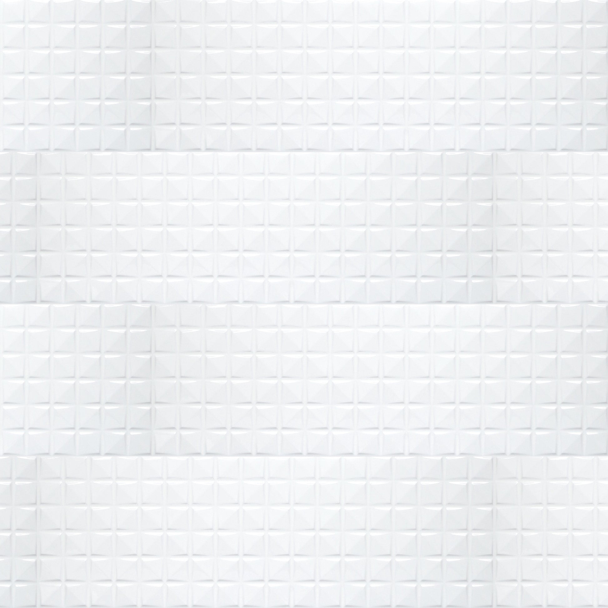 MSI Dymo Chex White 12 X 24 Glossy Ceramic Wall Tile