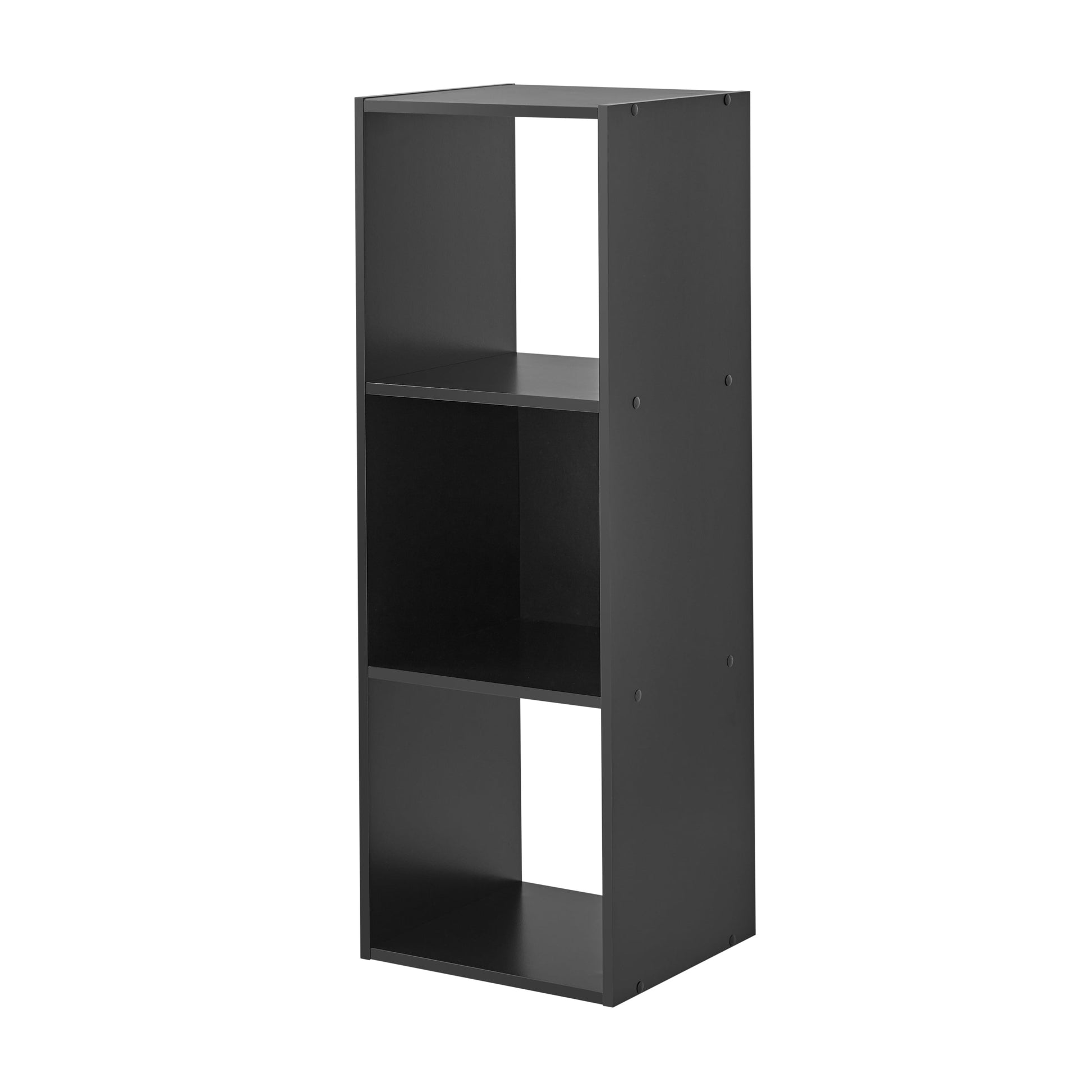 Mainstays Organizador de Almacenamiento de 3 Cubos, Negro