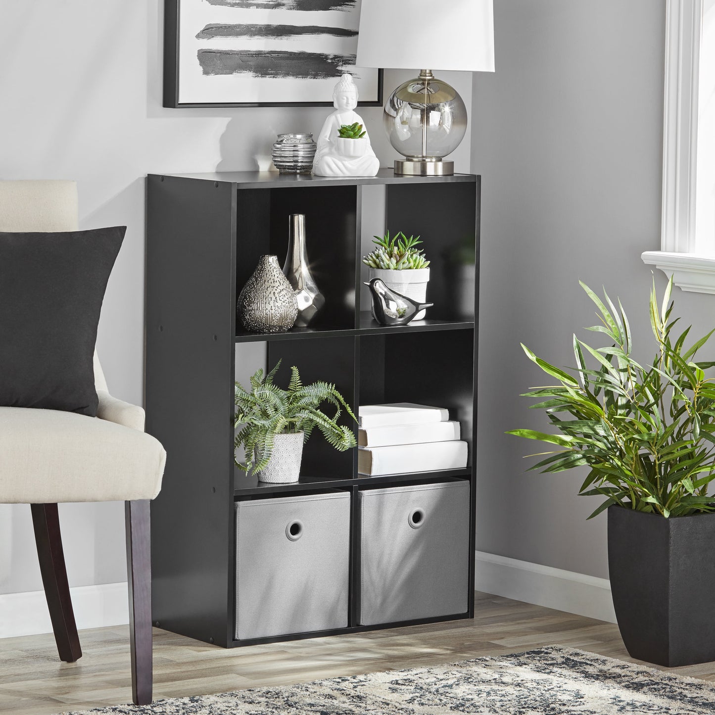 Mainstays 6 Cube Storage Organizer, White