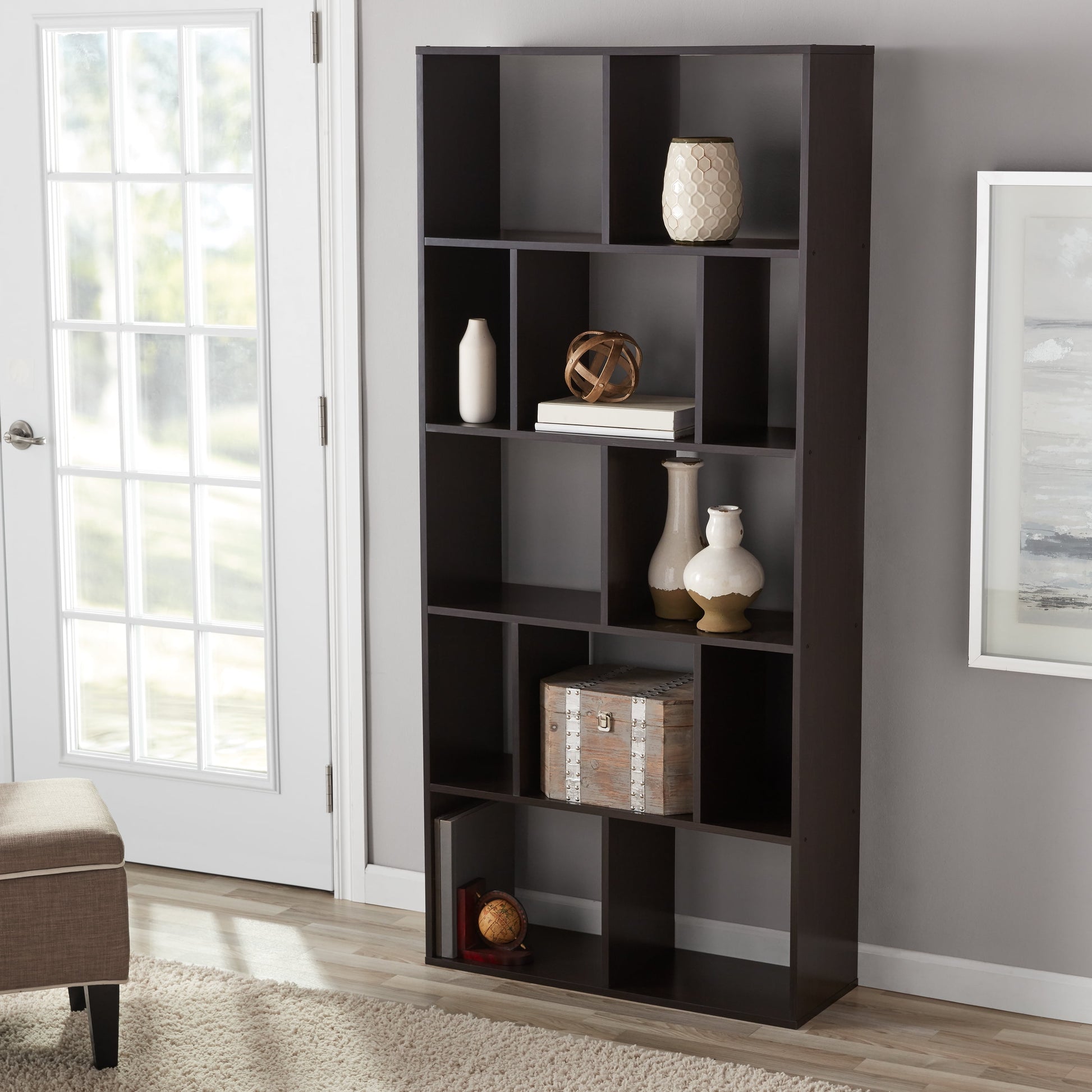 Mainstays Home 12-Shelf Bookcase, Multiple Finishes