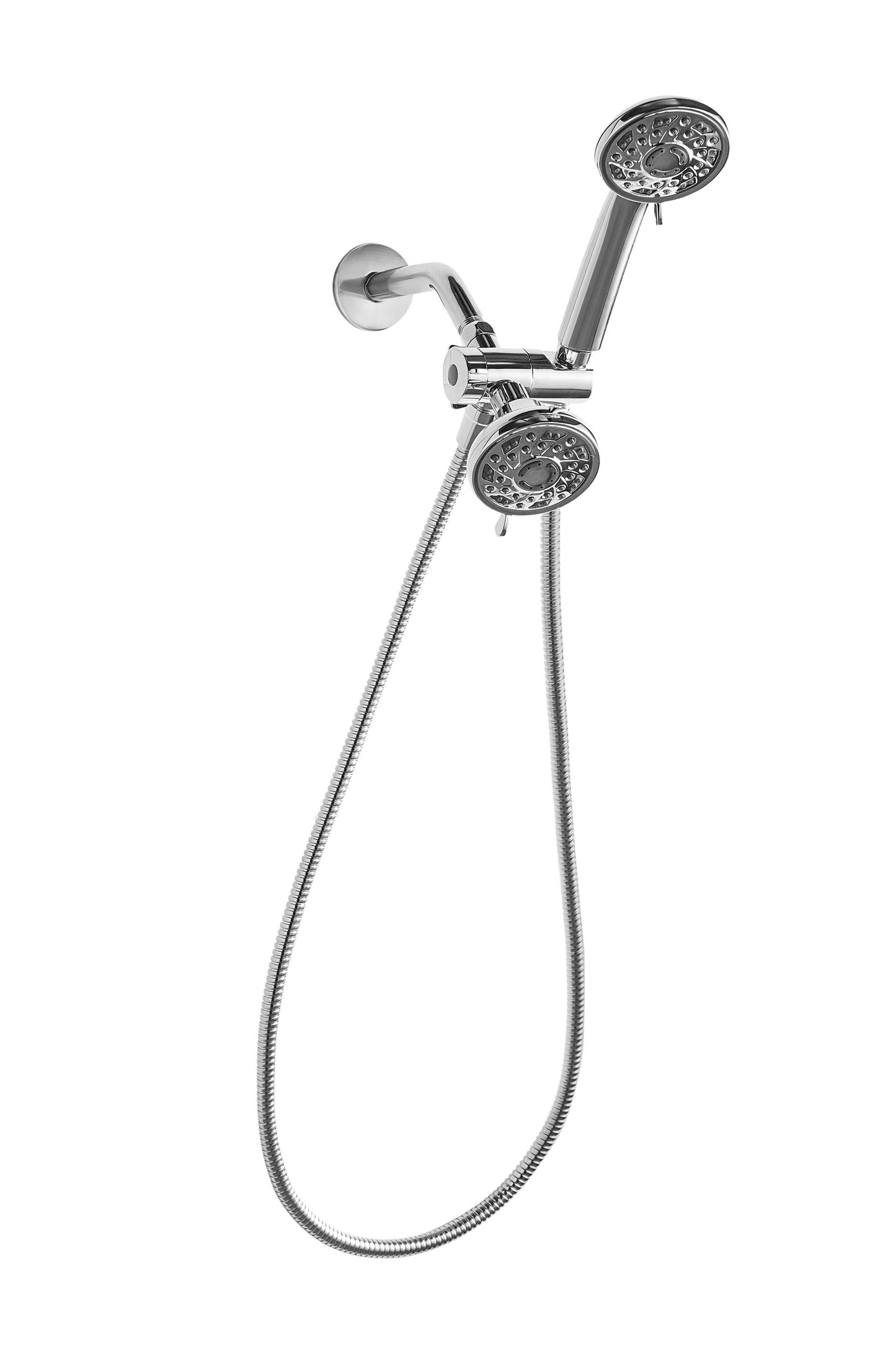 Mainstays 3-Setting Luxury Shower Combo with 19 Possible Flow Combinations, Chrome