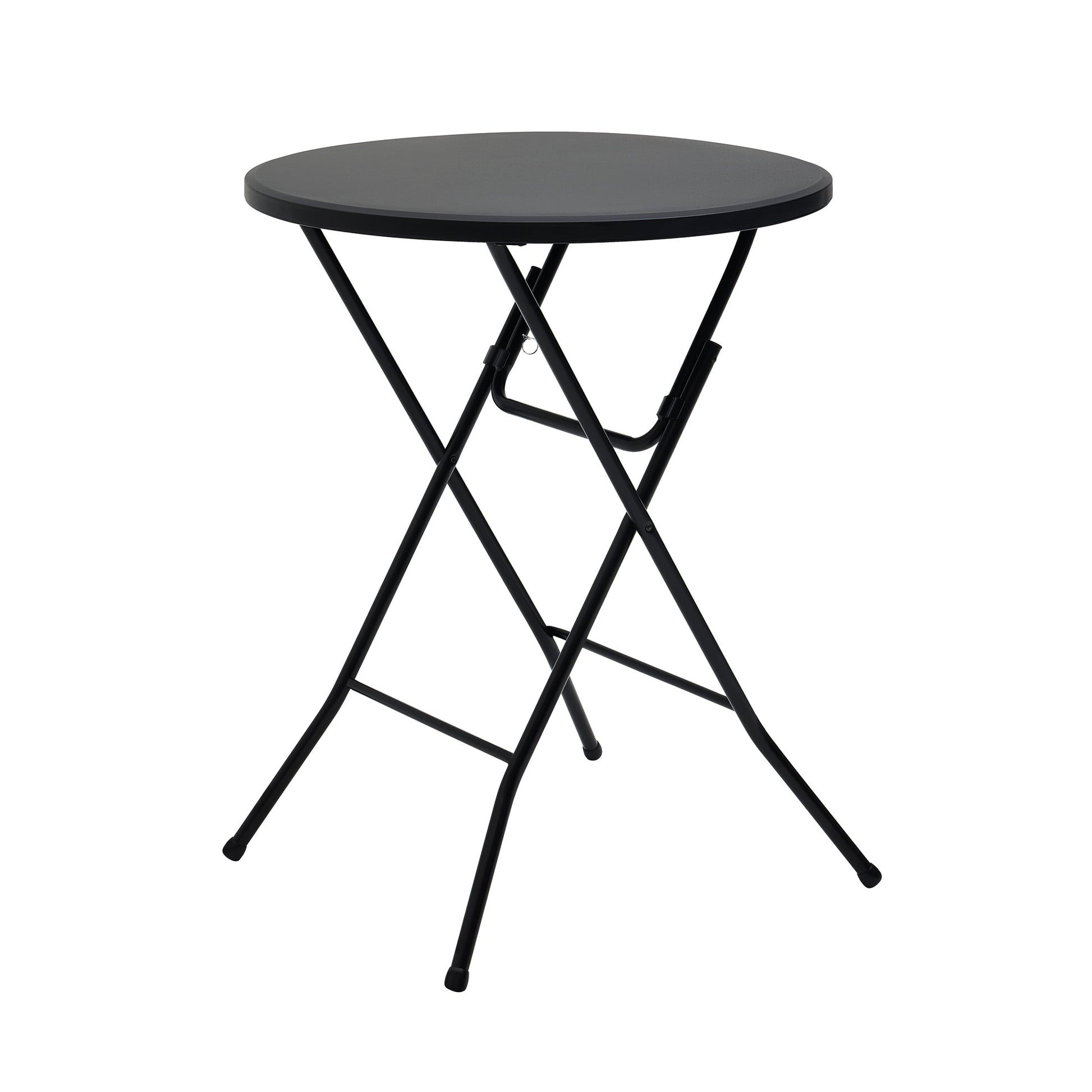 Mainstays 31" Round High-Top Cocktail Folding Table, Black