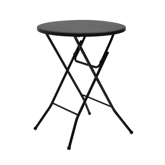 Mainstays 31" Round High-Top Cocktail Folding Table, Black