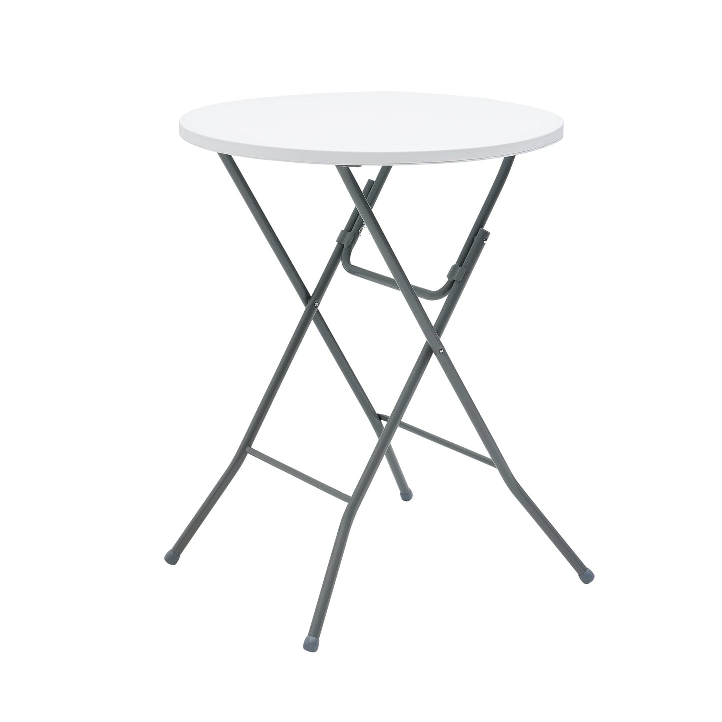 (2 pack) Mainstays 31" Round High-Top Folding Table, Walnut