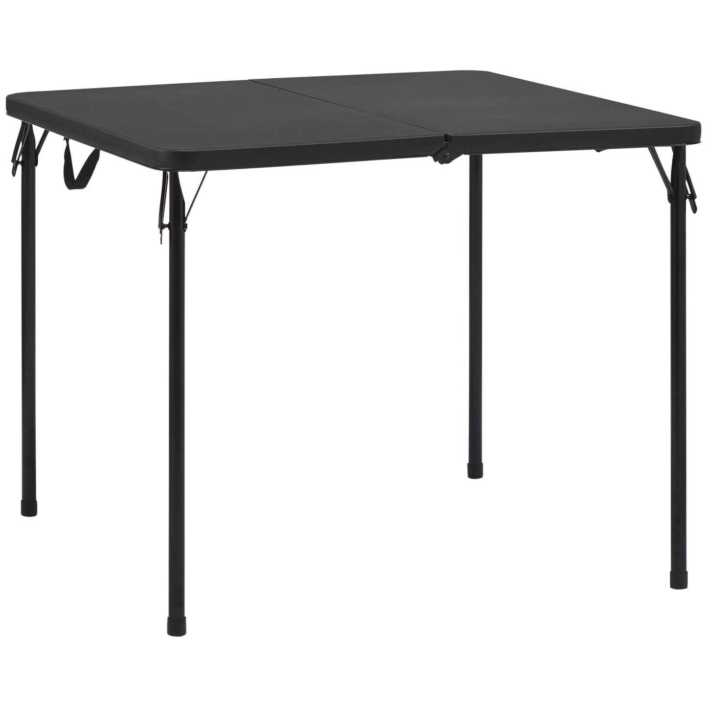 Mainstays 34" Square Centerfold Folding Card Table, Black