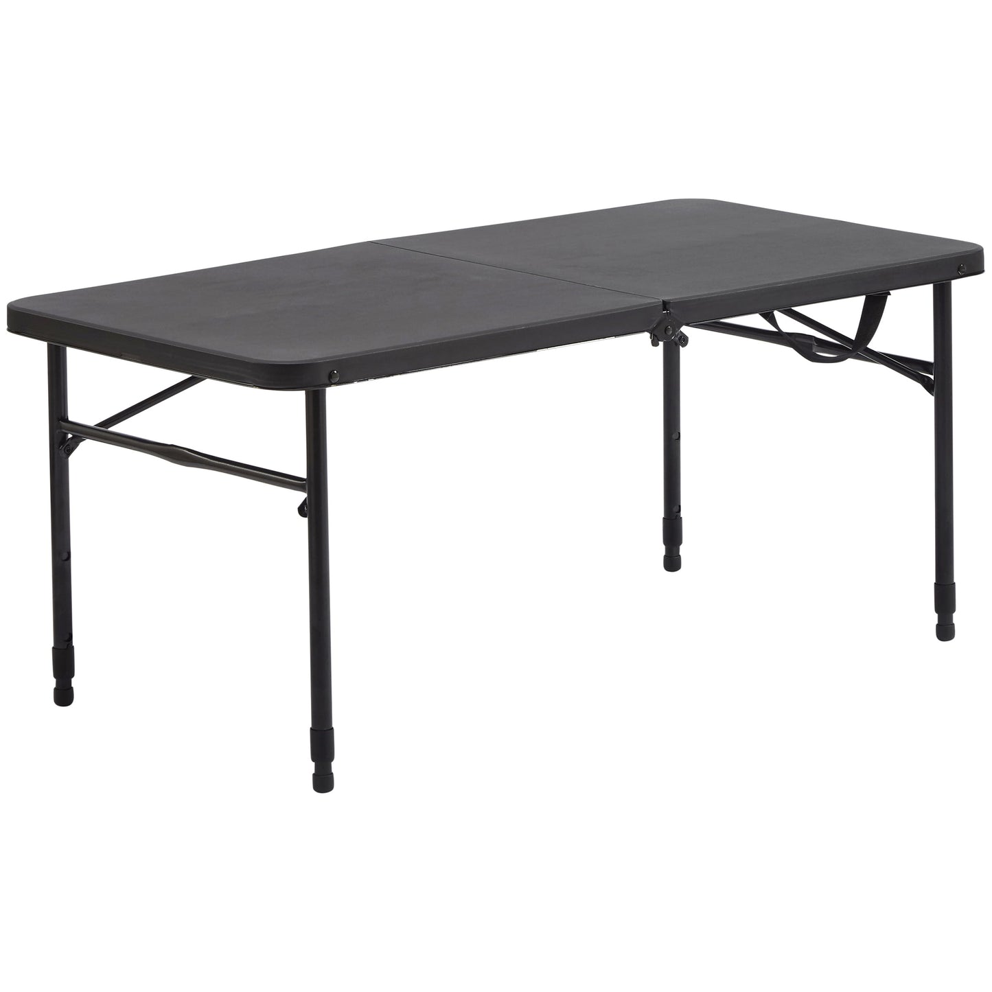 Mainstays 40" Adjustable Height Centerfold Folding Table, Black