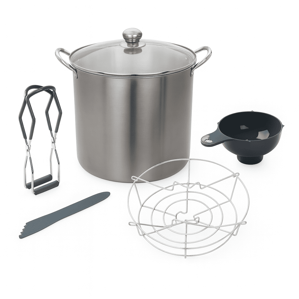 Mainstays 5-Piece Complete Water Bath Canning Kit, Essential Canning Supplies Starter Kit