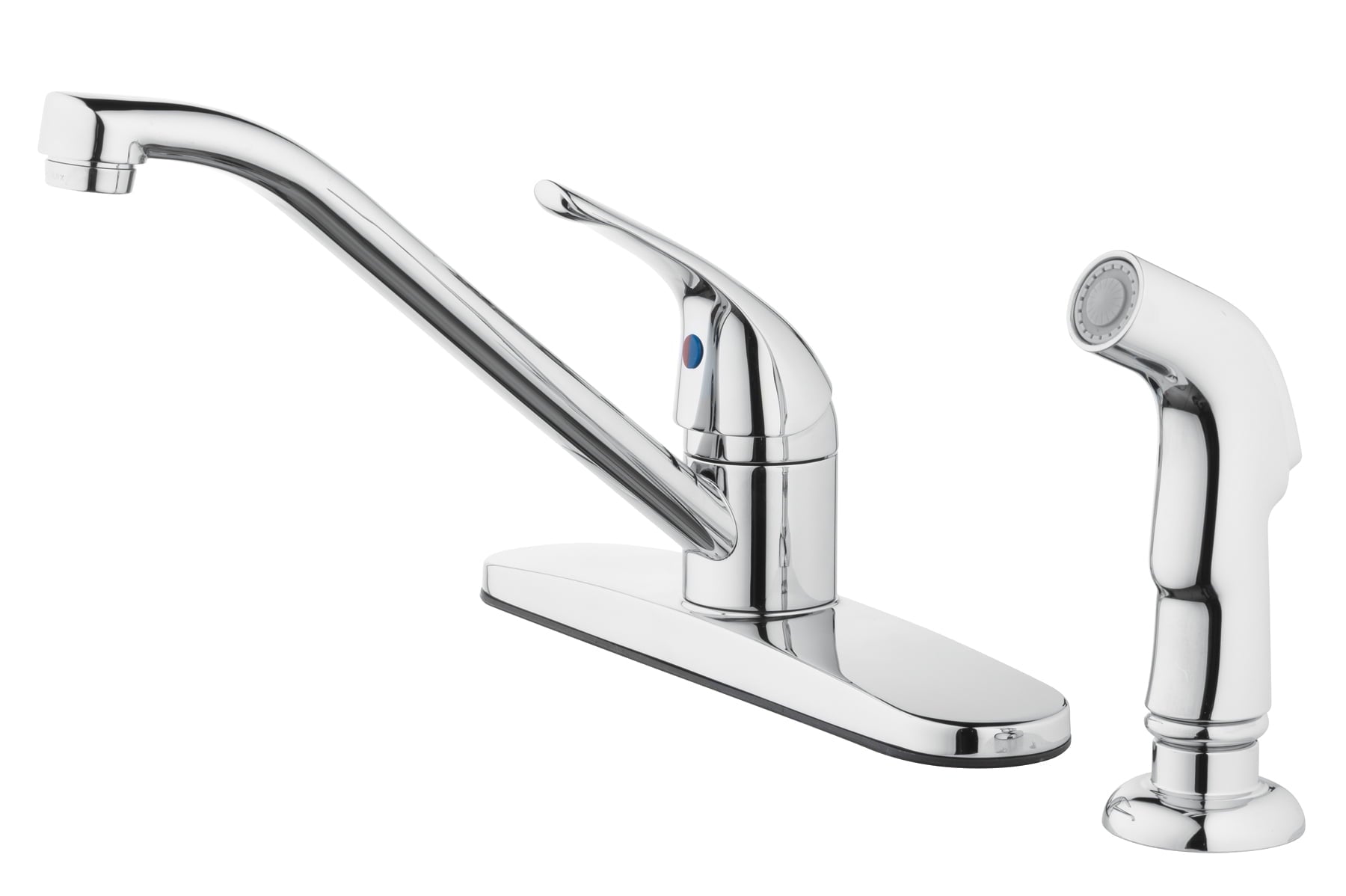 Mainstays 8" Centerset Single Handle Kitchen Faucet with Side Spray, Chrome