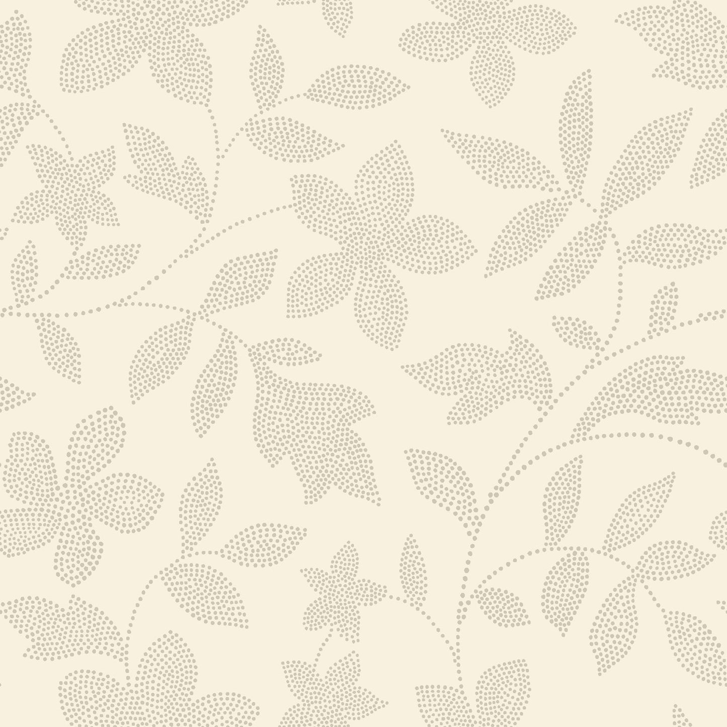 Mainstays Beige Dot Botanical Peel and Stick Wallpaper 30.75 Sq. ft, 1 Count