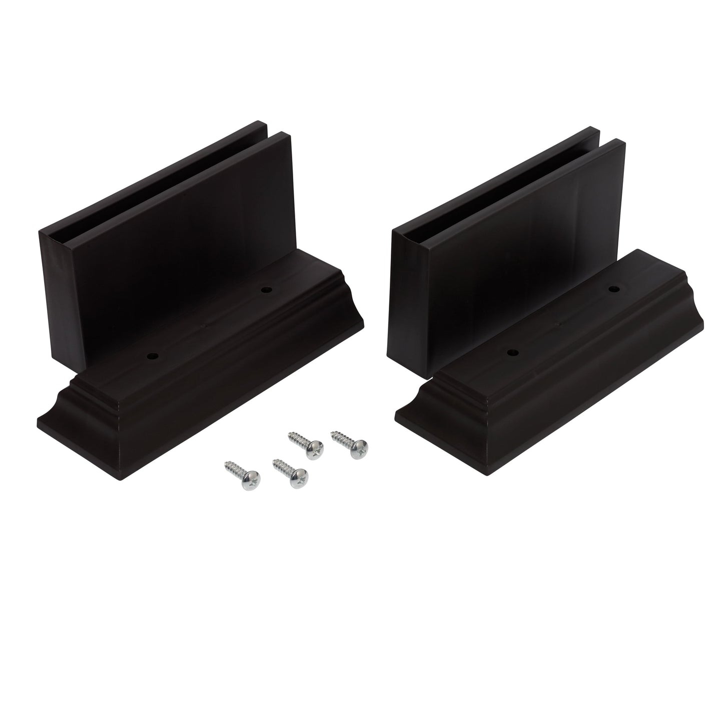 Mainstays Over-the-Toilet Bathroom Spacesaver Leg Extension Kit, Sturdy Plastic, Espresso, Set of 2