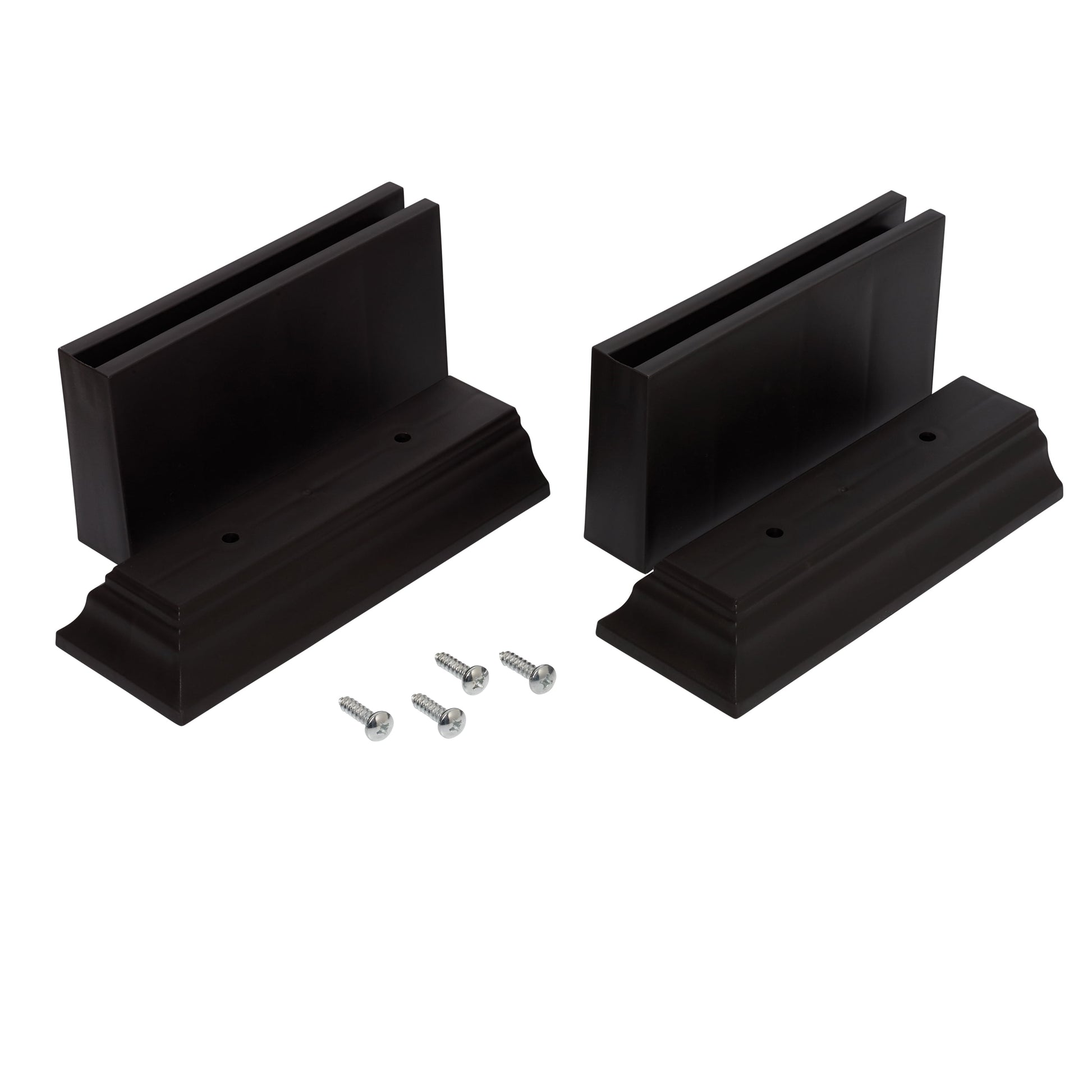 Mainstays Over-the-Toilet Bathroom Spacesaver Leg Extension Kit, Sturdy Plastic, Espresso, Set of 2
