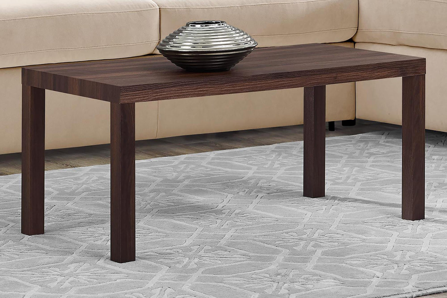 Mainstays Parsons Coffee Table, Walnut