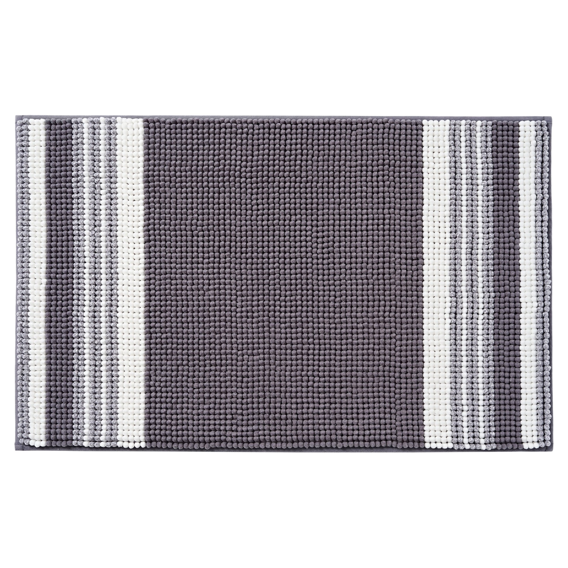 Mainstays Performance Foam Noodle Bath Rugs, 20"x32" Grey