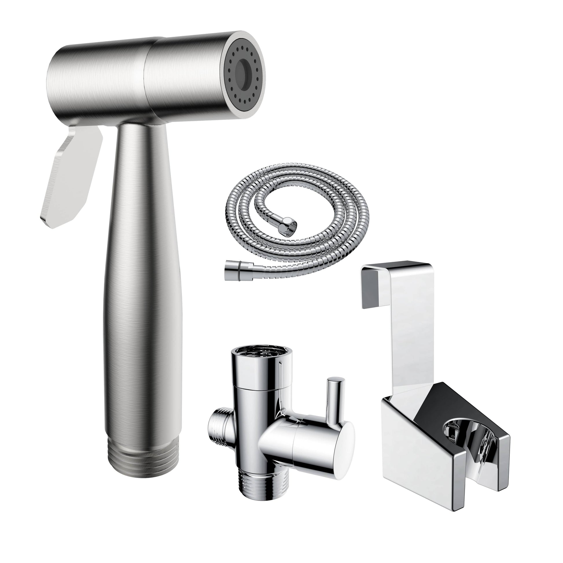 (Paquete de 3) Juego de Rociadores de Mano de Acero Inoxidable Plateado Mainstays Bidet para Higiene Personal