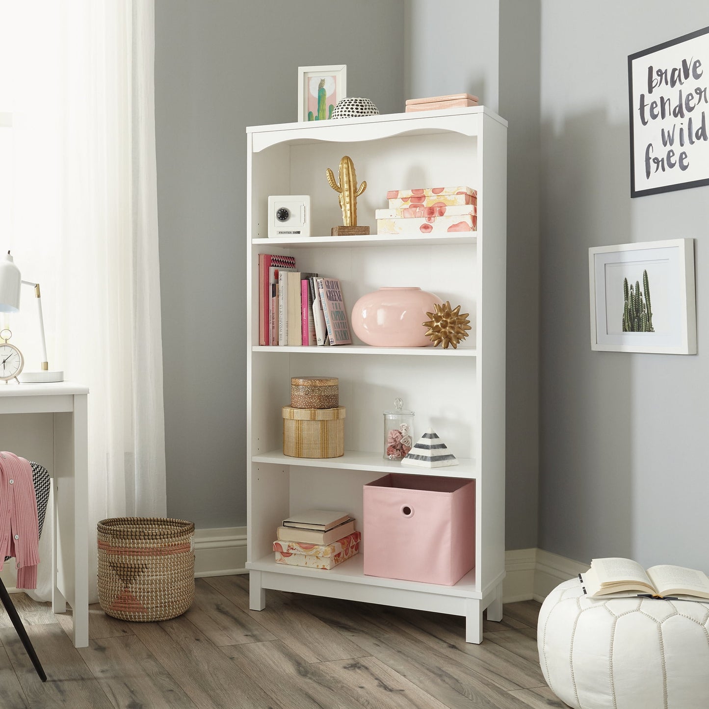 Mainstays Storybook EstanterÃ­a, Acabado Blanco Suave