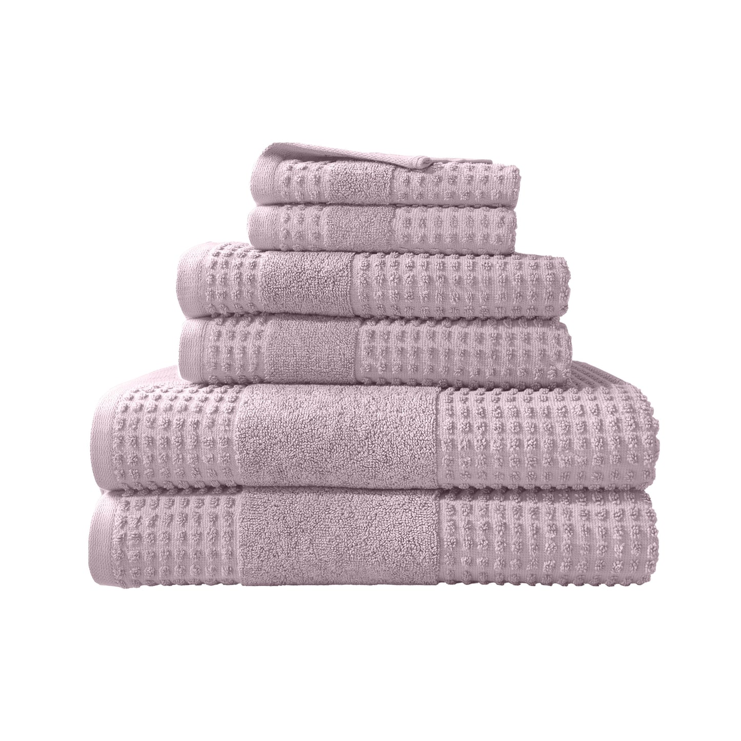 Martex Expression Air Sculpted 6-Piece Towel Set, Lilac