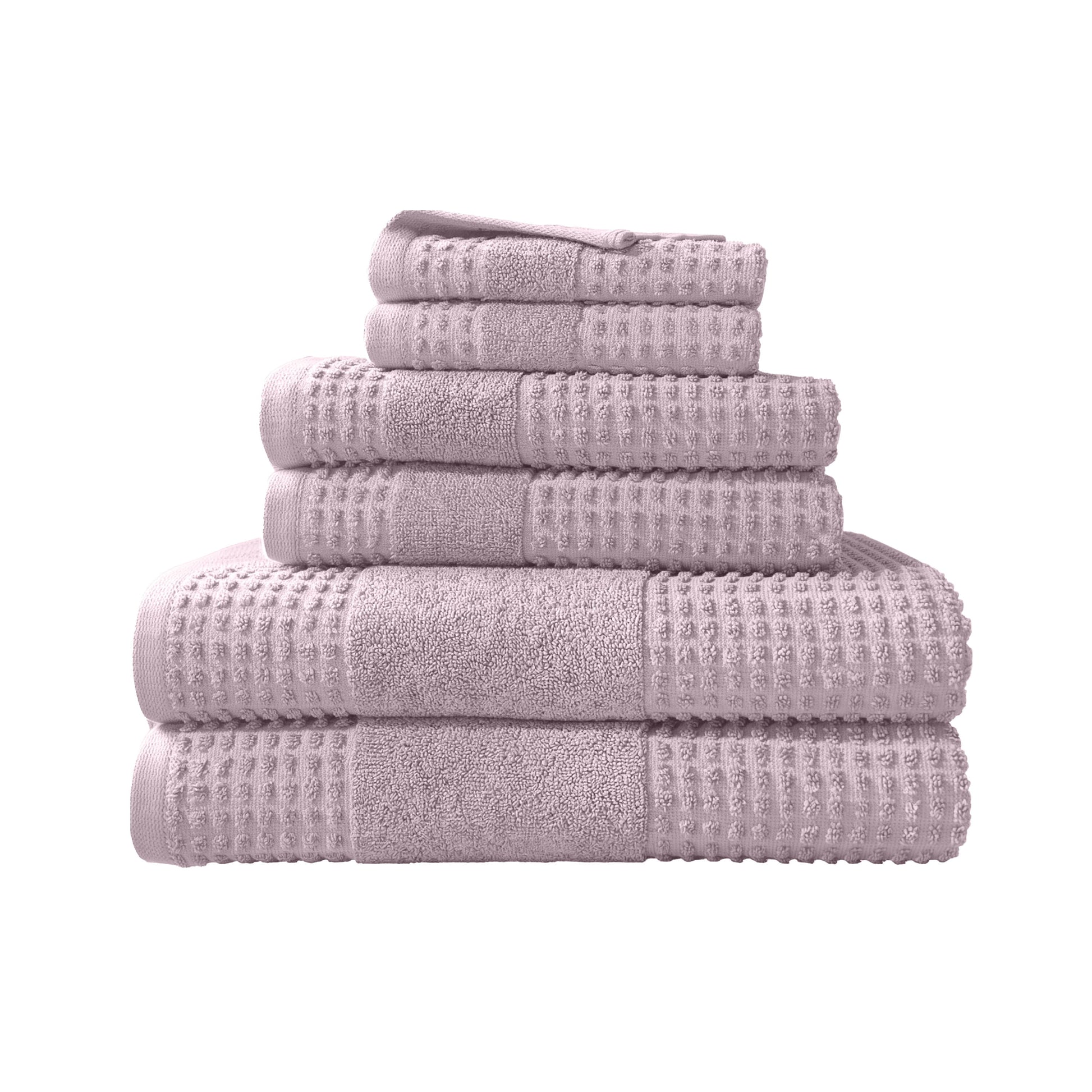 Martex Expression Air Sculpted 6-Piece Towel Set, Lilac