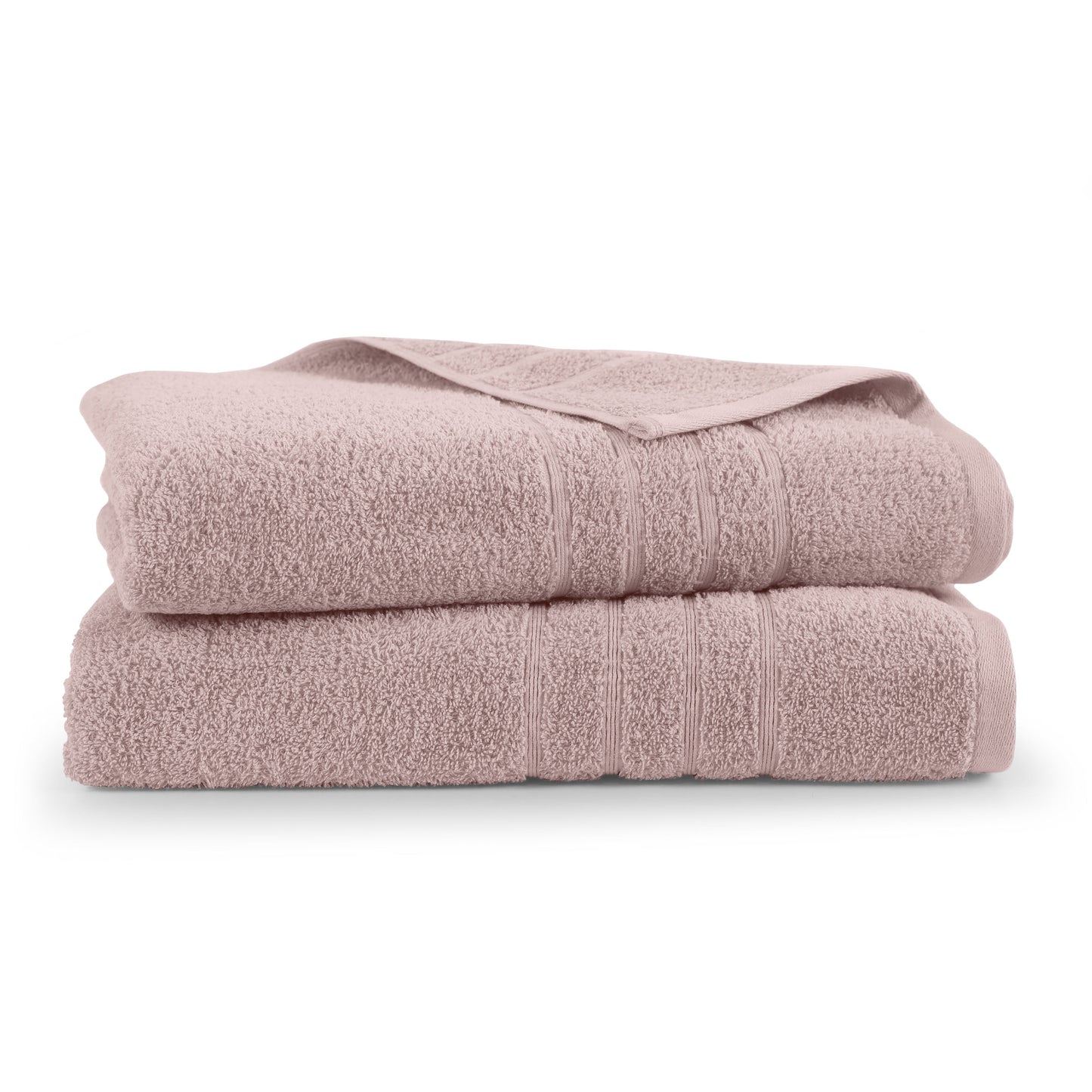 Martex 2-Pack Bath Sheet Set | 100% Cotton Extra Large 33" x 65" Towels | Crystal Pink