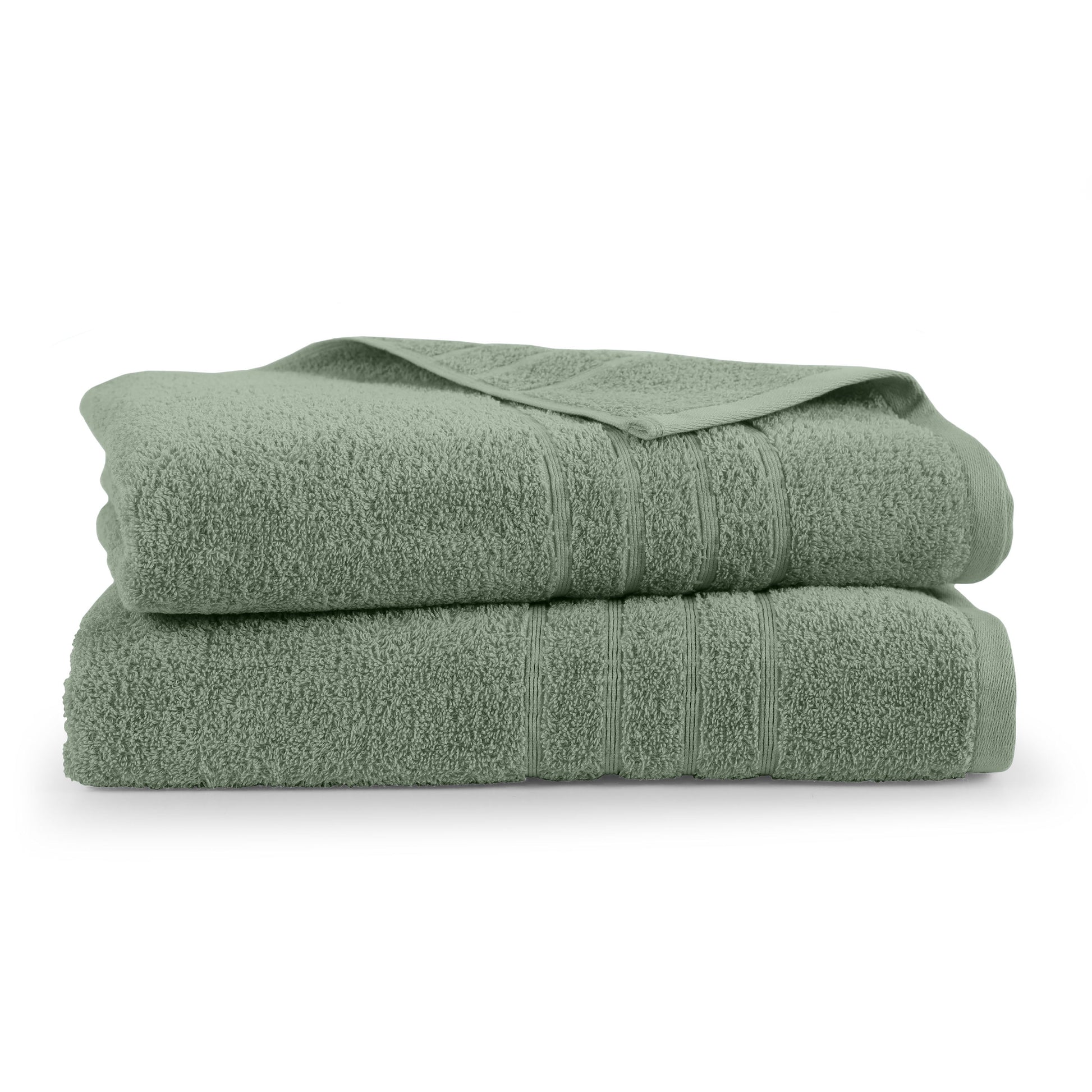 Martex 2-Pack Bath Sheet Set | 100% Cotton Extra Large 33" x 65" Towels | Sage
