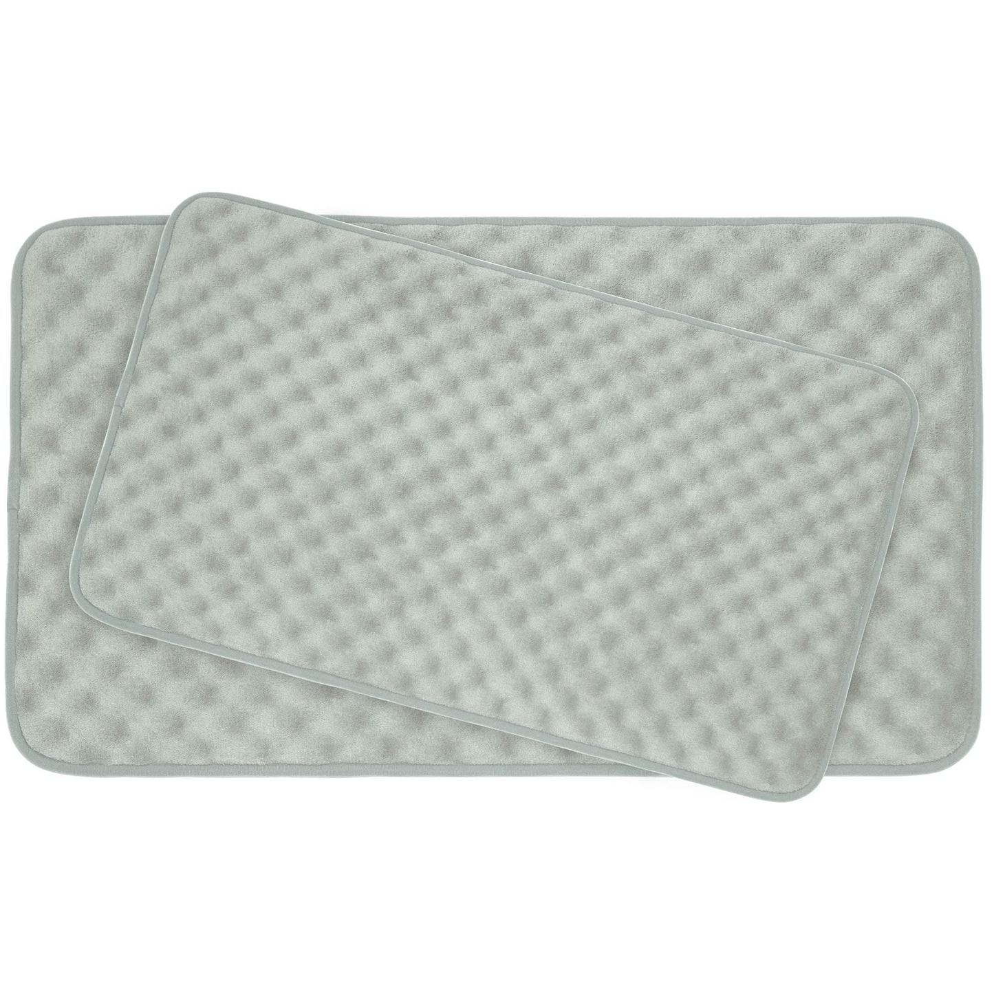 Massage Premium 2-Piece Memory Foam Bath Mat Set