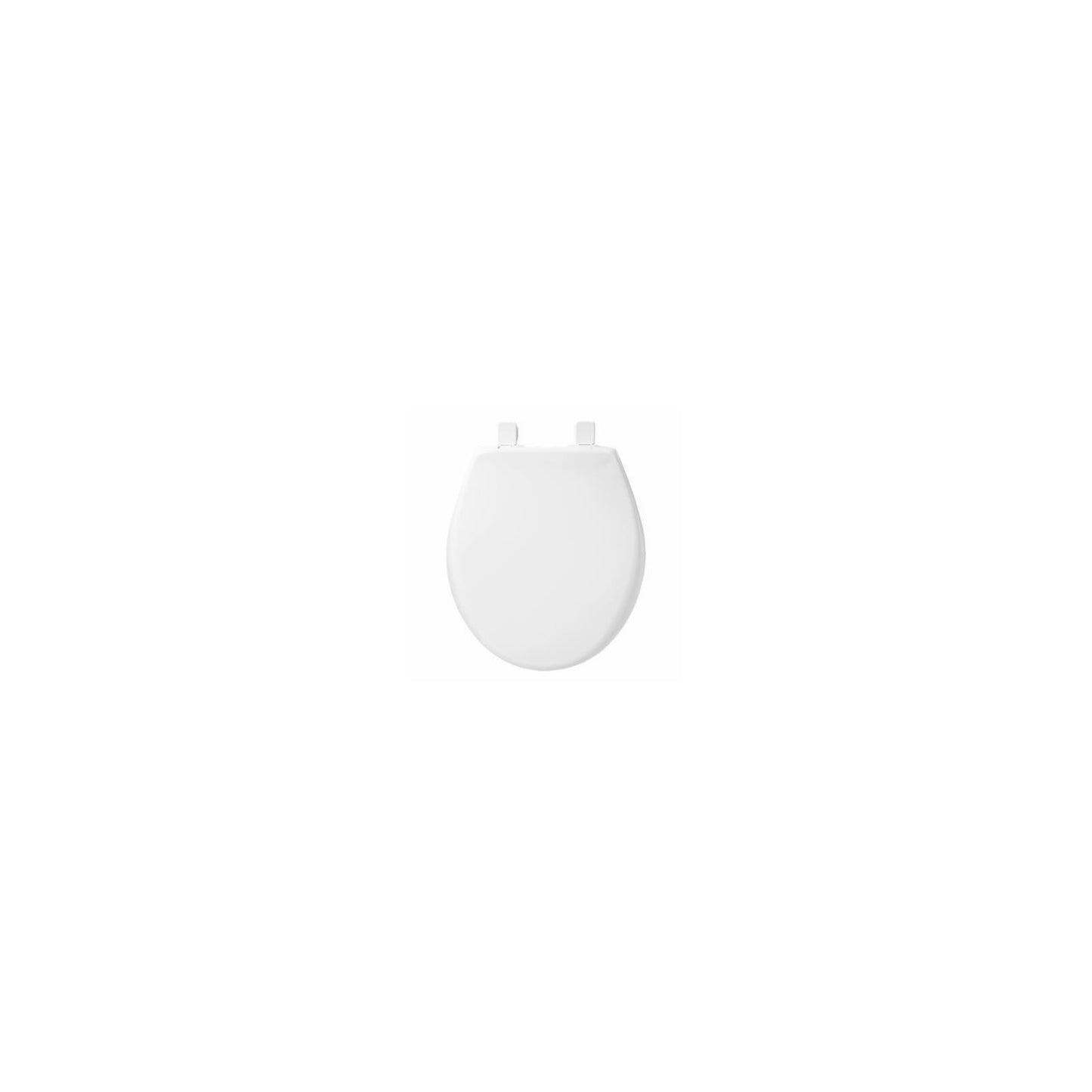 Mayfair Slow Close Round White Plastic Toilet Seat