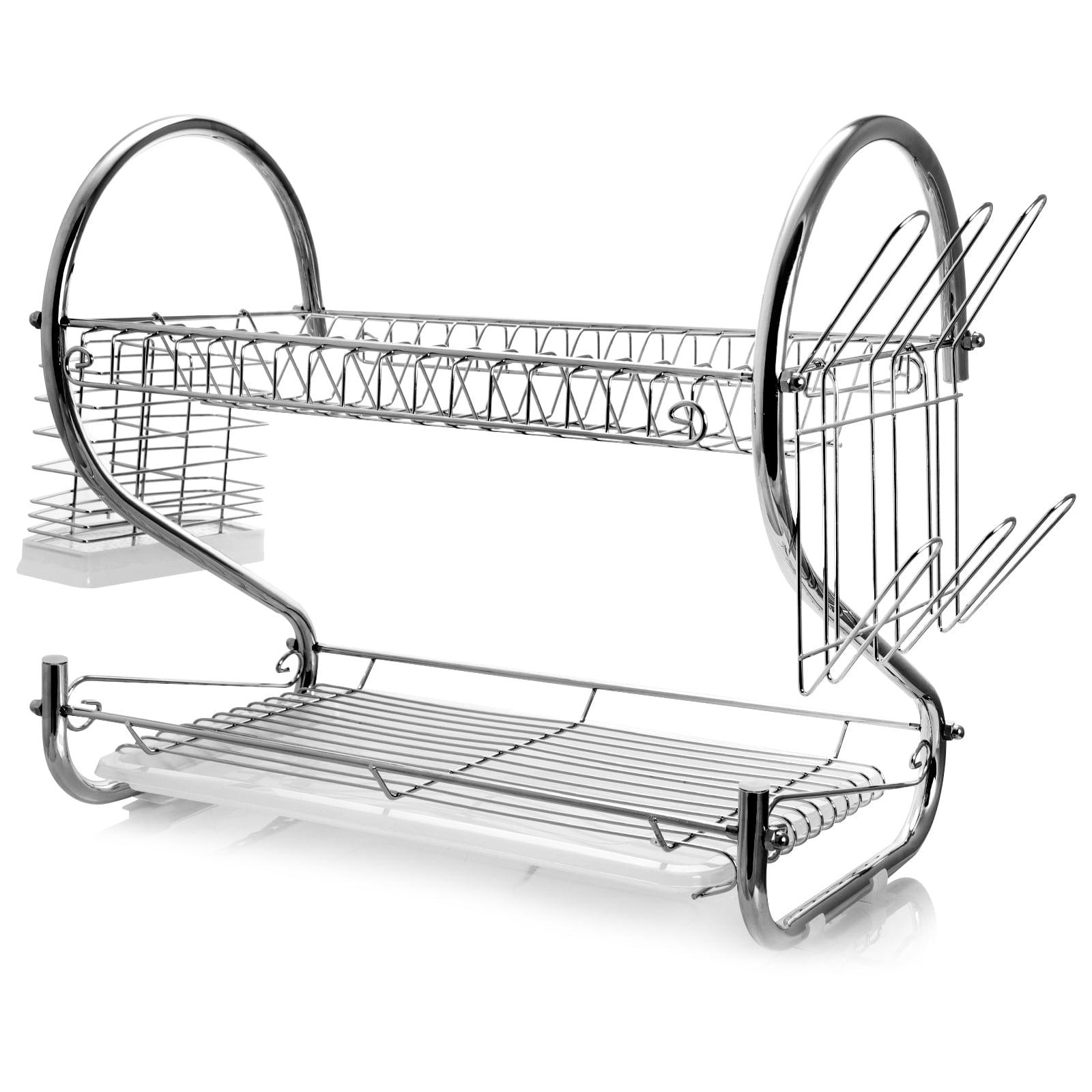 MegaChef Chrome 2-Tier Storage Dish Rack