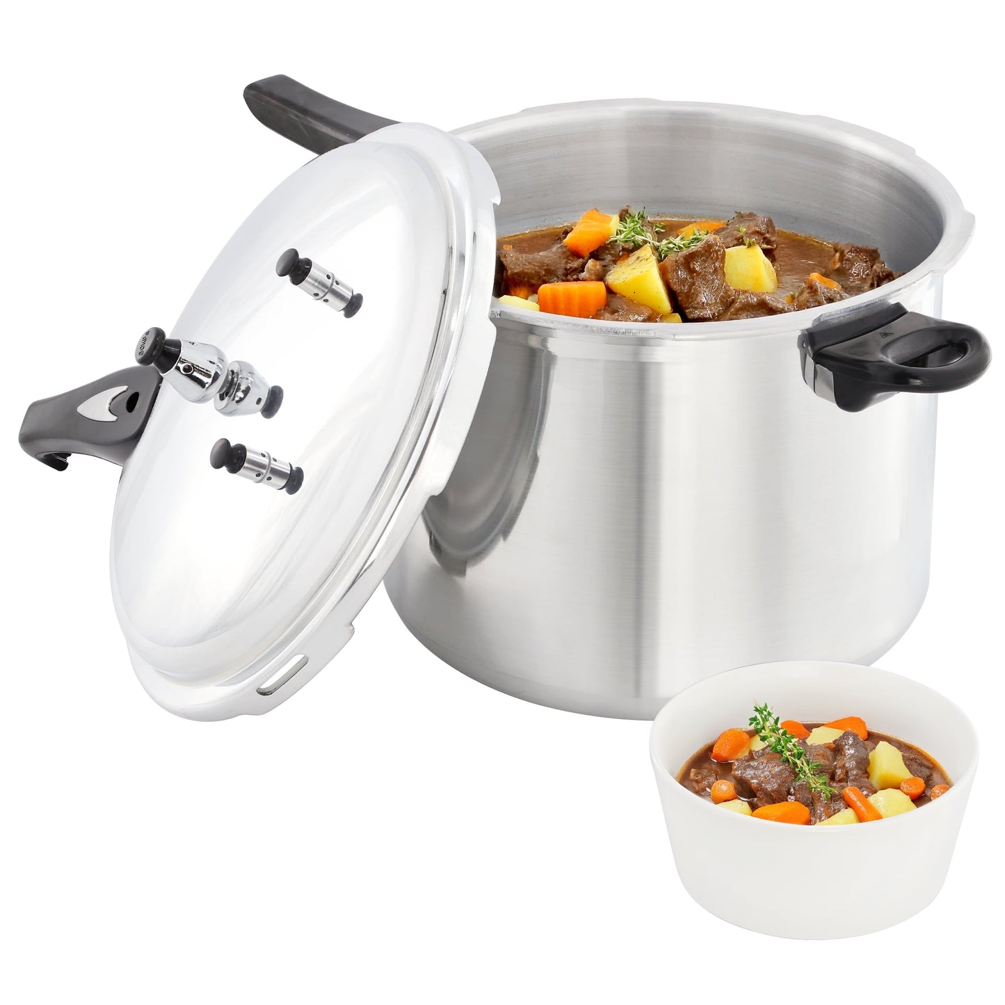 MegaChef Induction and Stovetop Pressure Cooker with Steamer