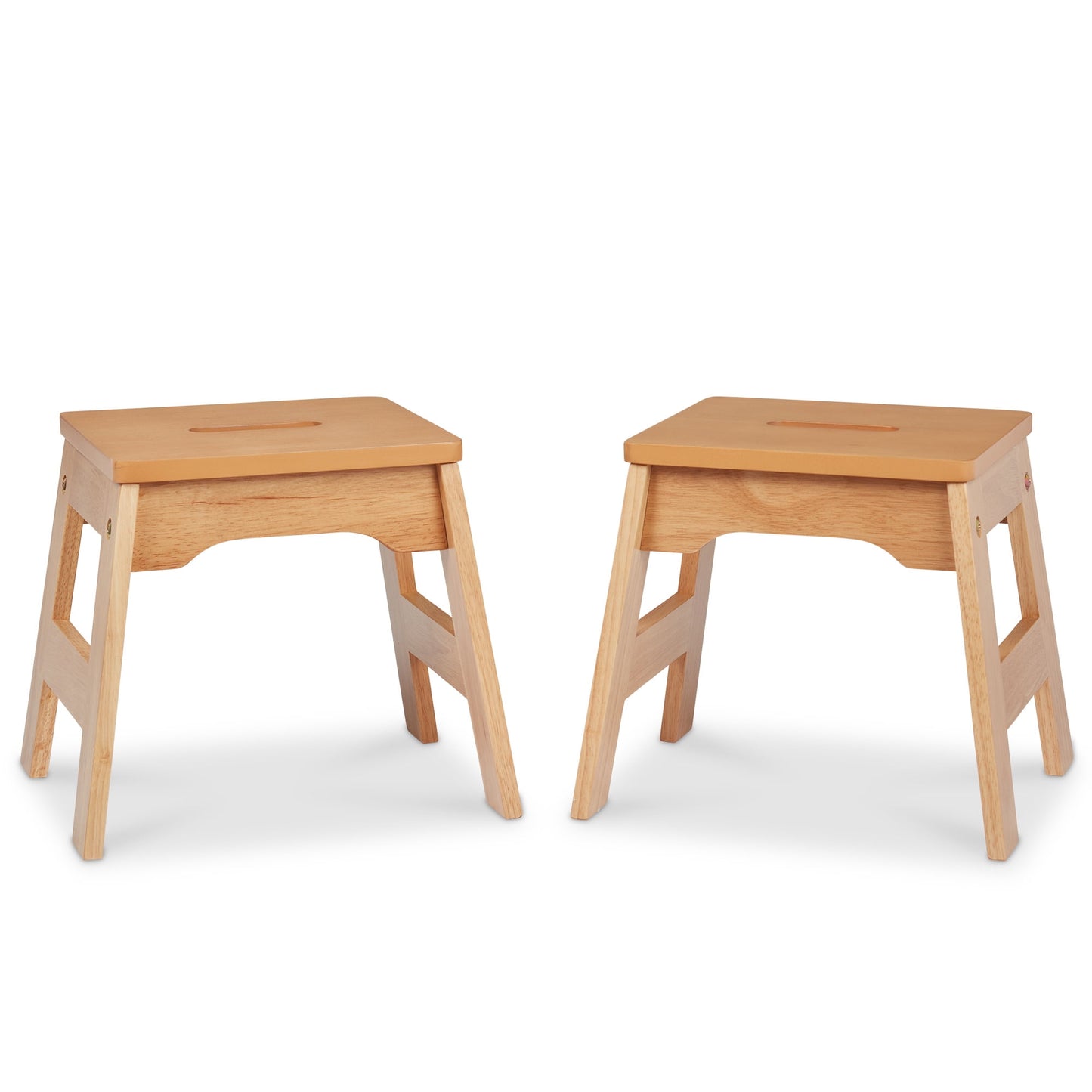 Melissa & Doug Wooden Stools, Multicolor, 2 Count