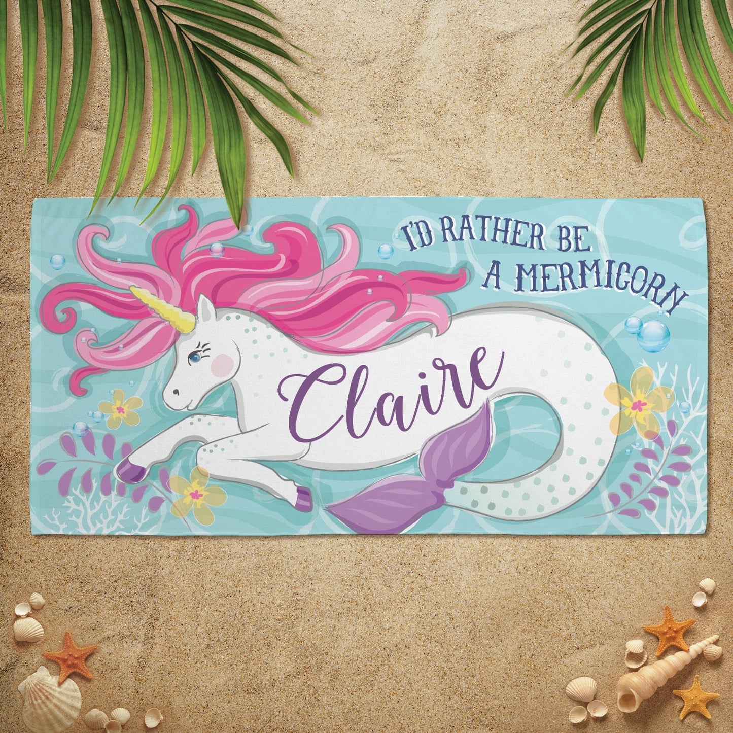 Mermicorn Plush Beach Towel