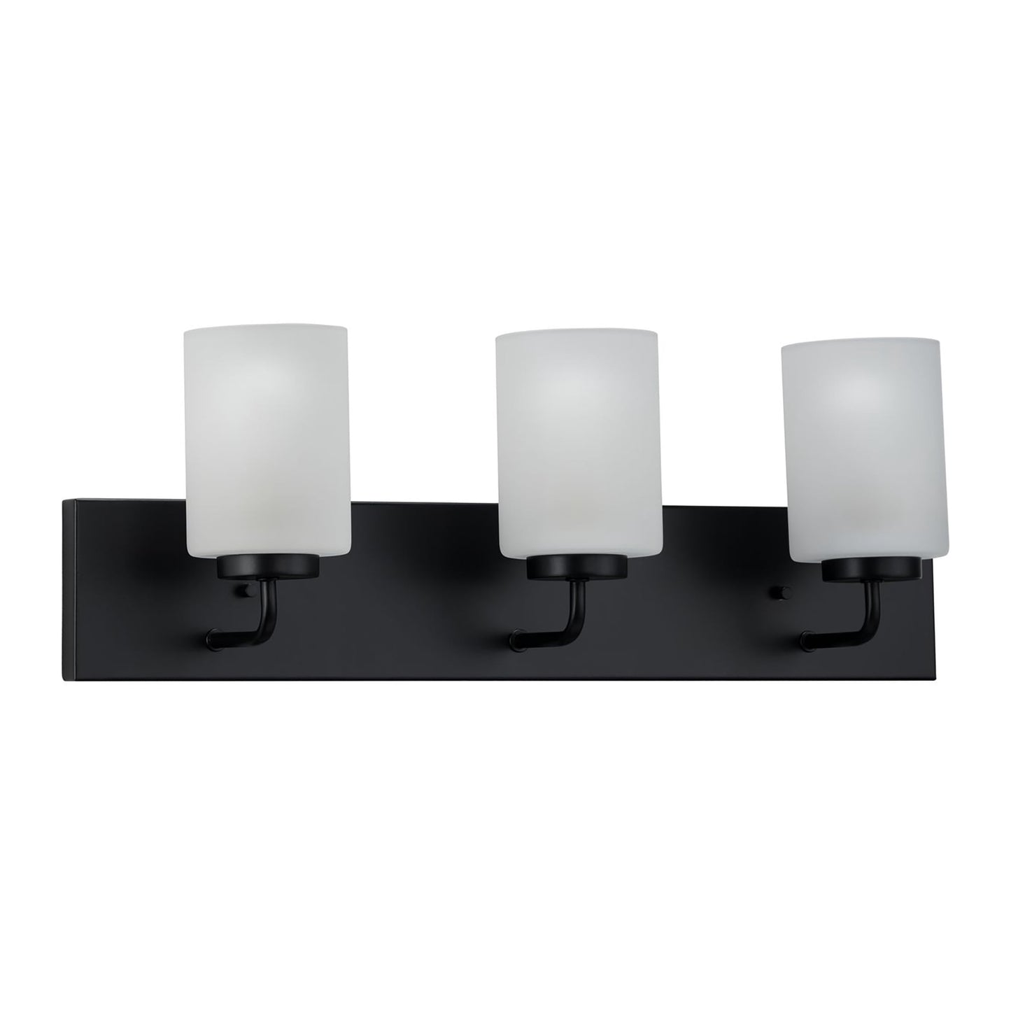 Merry Collection Three-Light Etched Glass Bath Vanity Wall Light