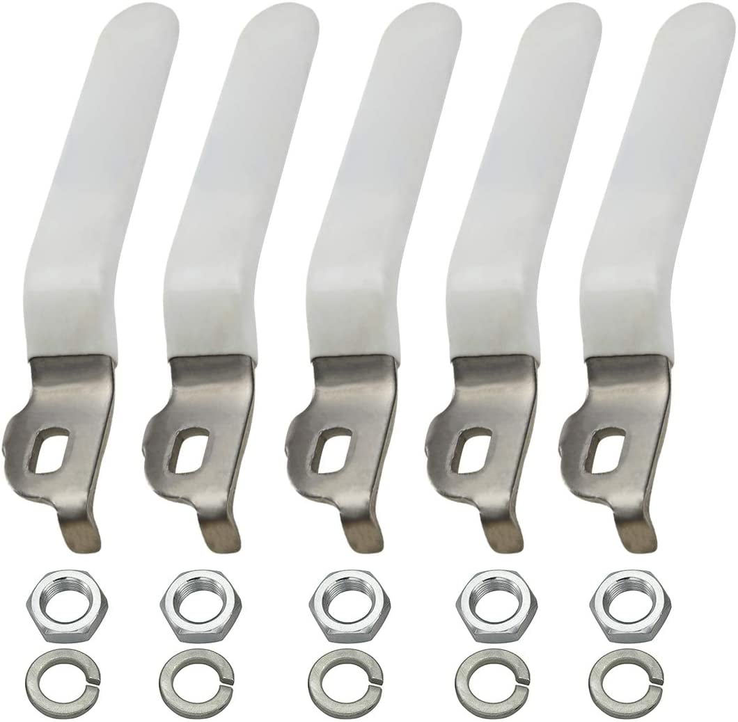 Midline Valve 223832HSSNA-5 Replacement Lever Handle for 1 in. Ball Valve, Stainless Steel Quarter Turn Handle with Vinyl Grip for Easy Water Shutoff (5 Pack)