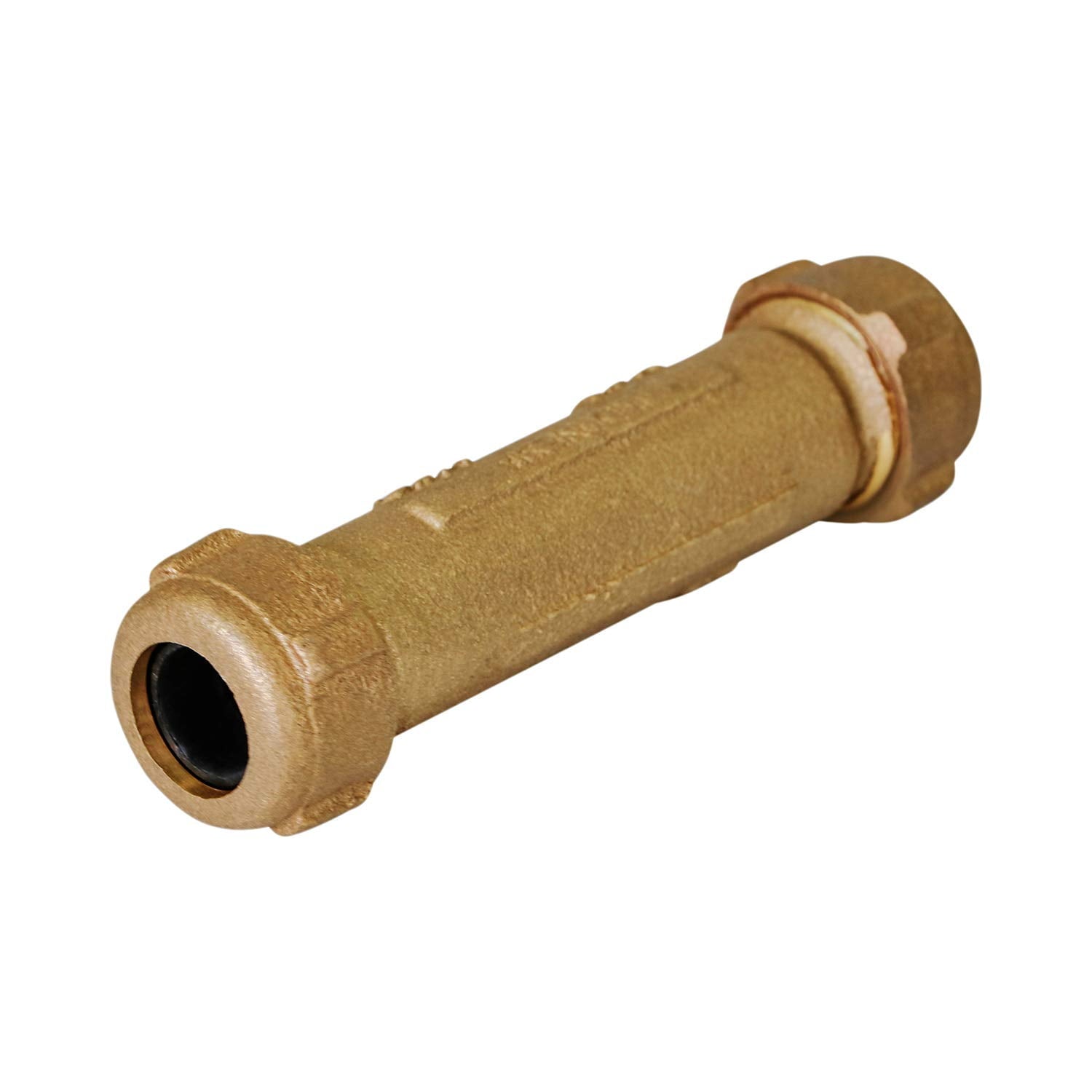Midline Valve 23RCL36 Compression Coupling Fitting, with Packing Nut, Brass, 1-1/4 in. Nominal Fitting, 5 in. Length
