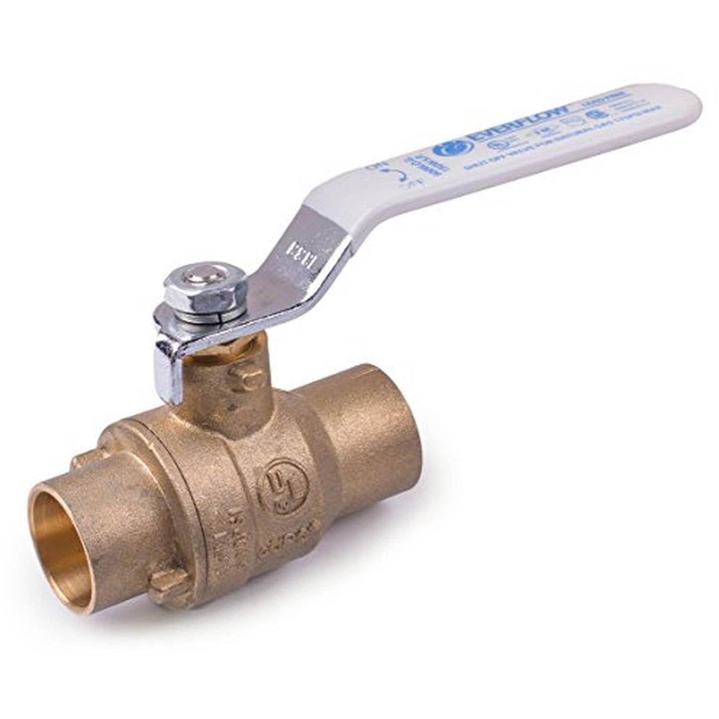 Midline Valve 610C114-NL Lead Free Full Port Sweat Ball Valve, 1-1/4"