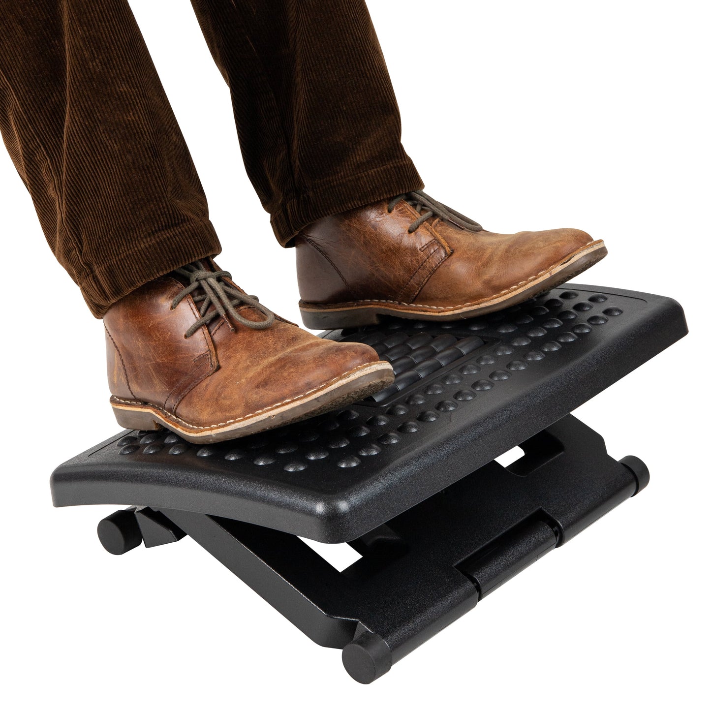 Mind Reader Foot Rest, Under Desk at Work, Ergonomic, Height Adjustable, Office, Plastic