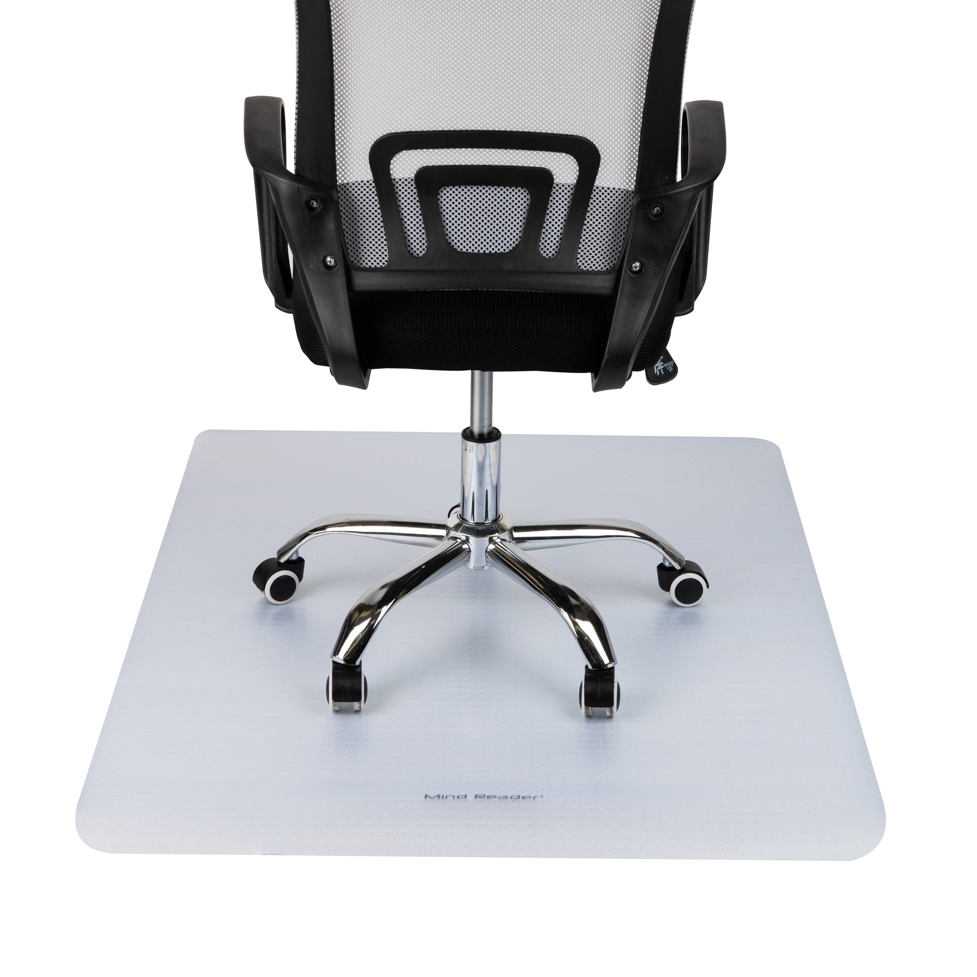 Mind Reader Office Chair Mat for Hardwood Floors, Under Desk Floor Protector, Rolling, PVC