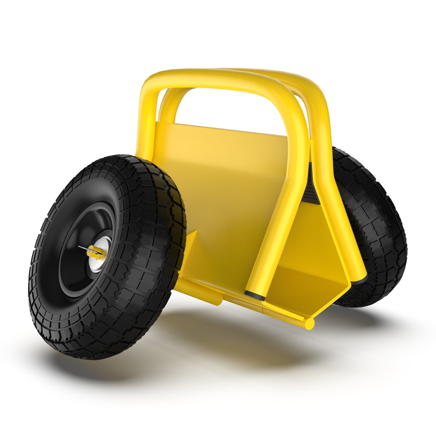 Miniyam Panel Dolly, 1000LBS Capacity, 2-Wheel Adjustable Clamp Cart for Slab Material Handling, Yellow